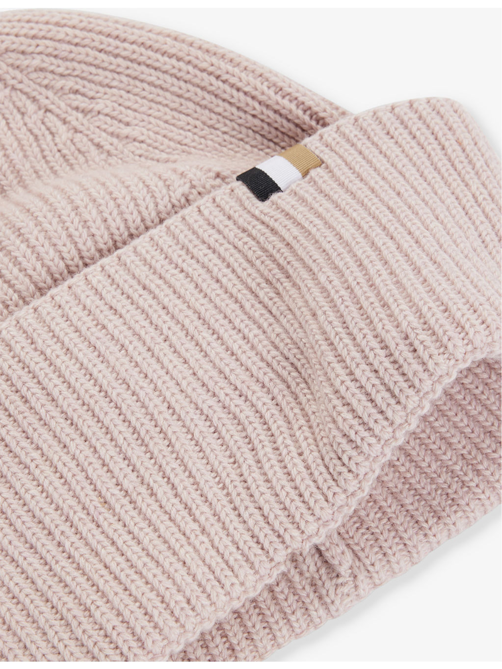 Ribbed knitted beanie hat - 2