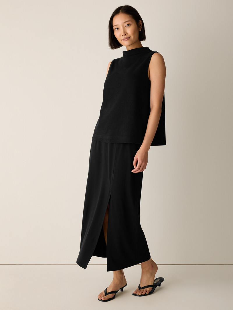 Cross Hatch Stretch Jersey Funnel Neck Tank 3