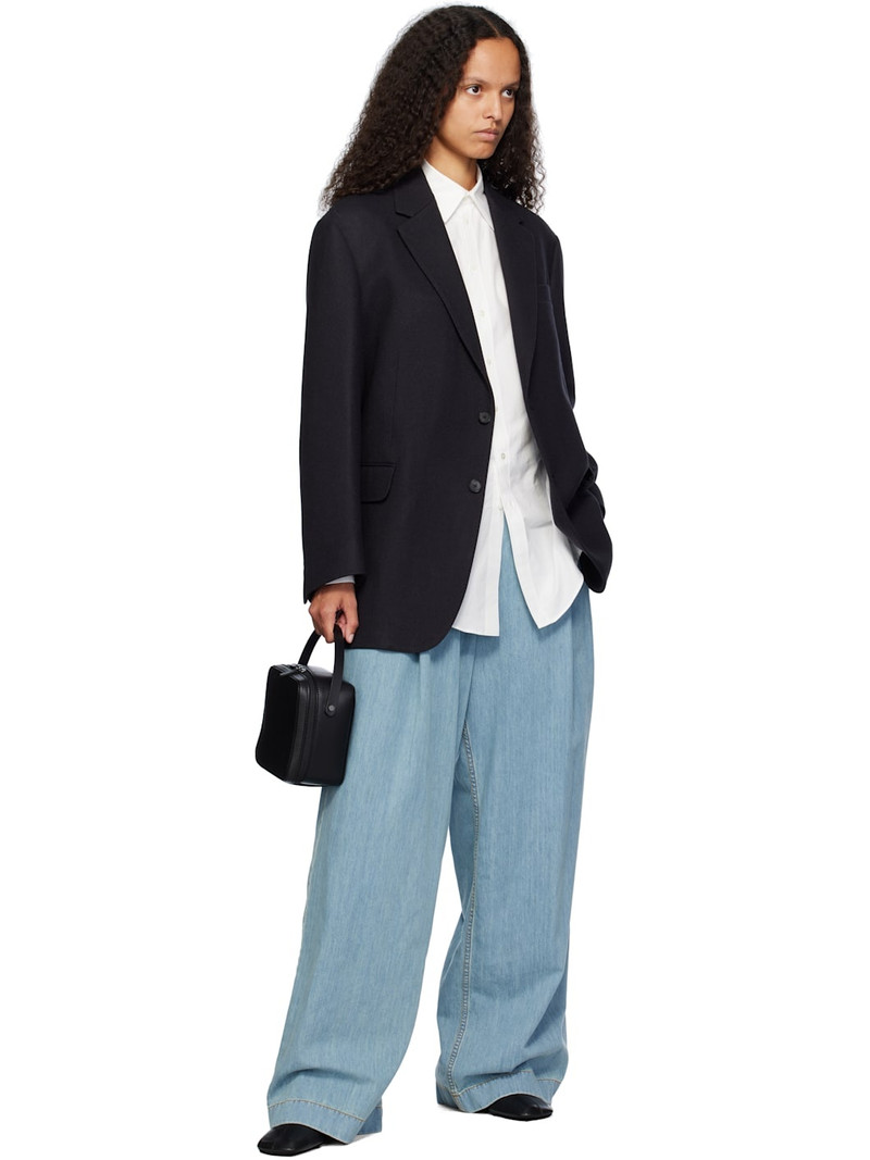 AURALEE Black Light Melton Blazer outlook