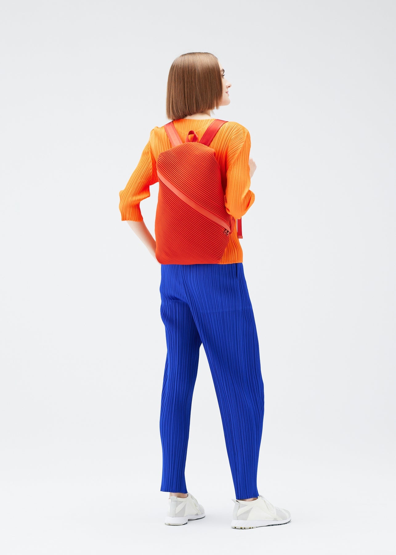 BIAS PLEATS BACKPACK - 4