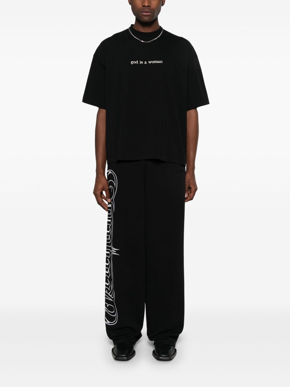 logo-embroidered trousers - 2