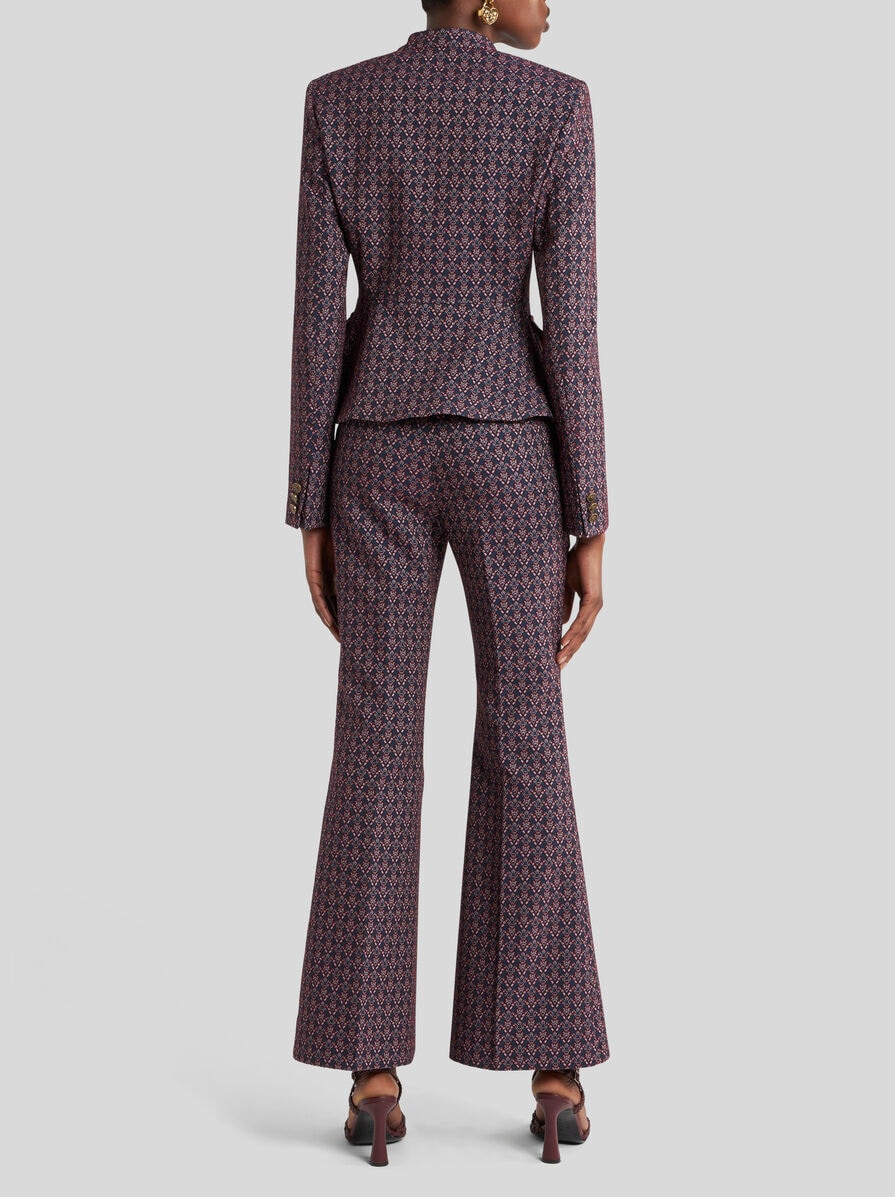 SINGLE-BREASTED COTTON-BLEND JACQUARD JACKET - 4