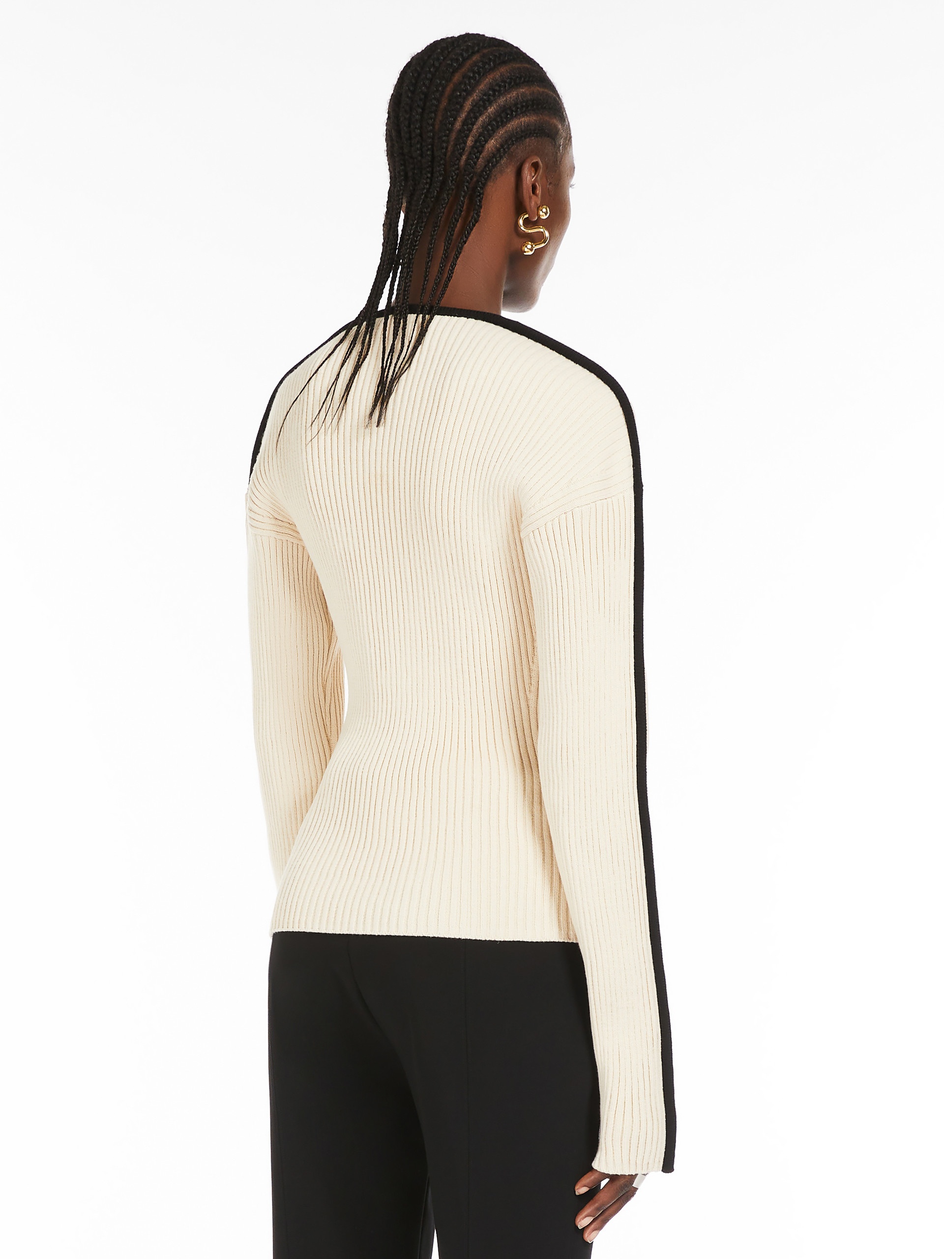 BOEMIA Stretch cotton fitted jumper - 4