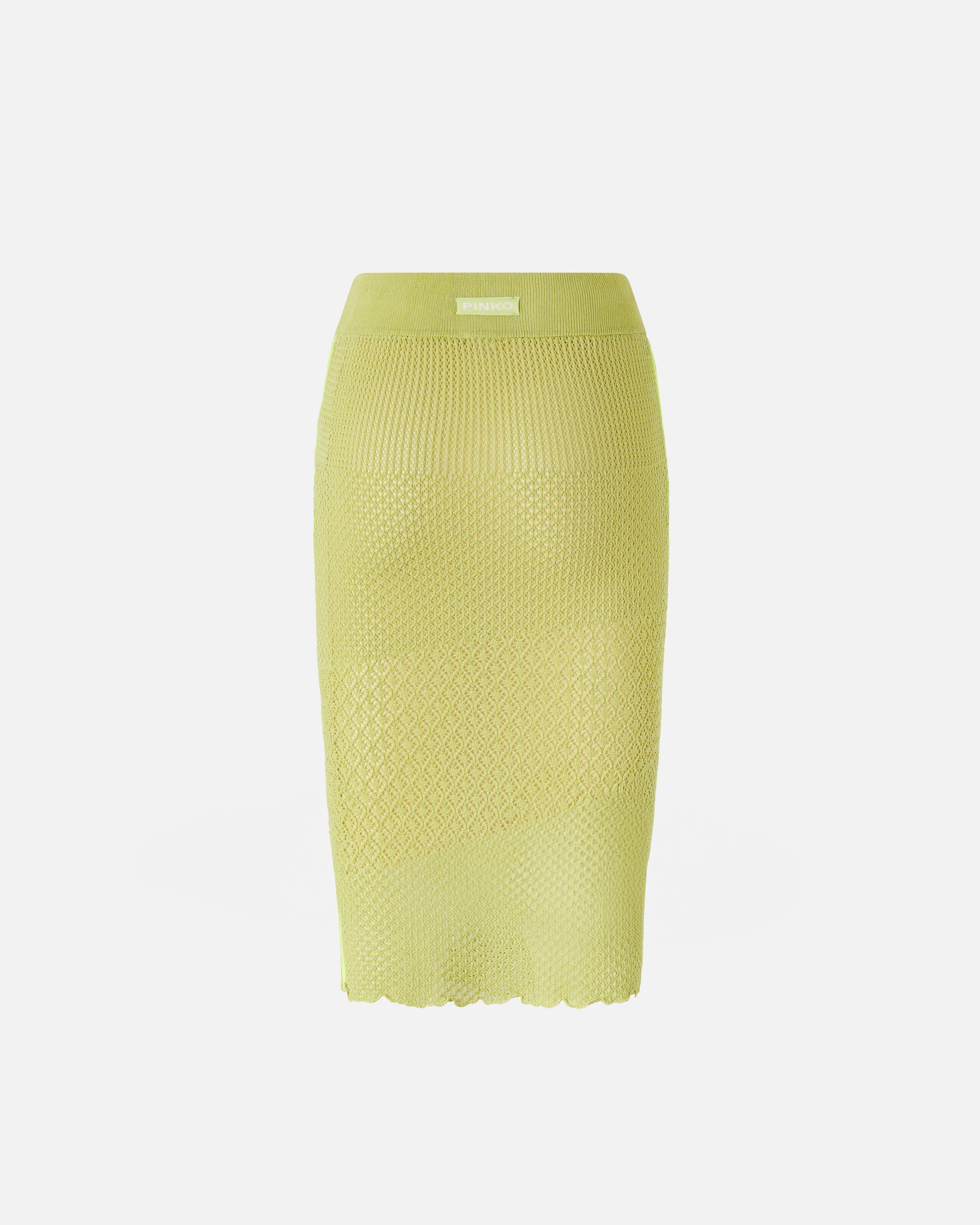 PENCIL SKIRT WITH OPENWORK KNIT - 6