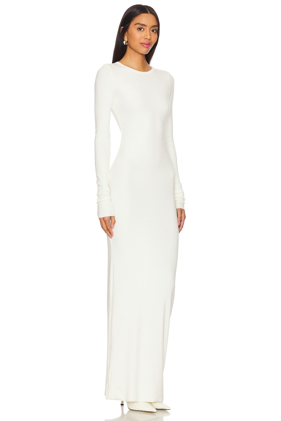 Long Sleeve Crewneck Maxi Dress - 2