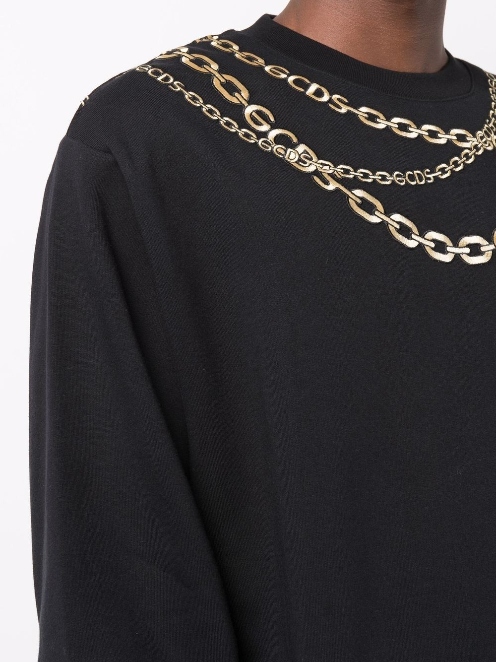 chain-link print sweatshirt - 5