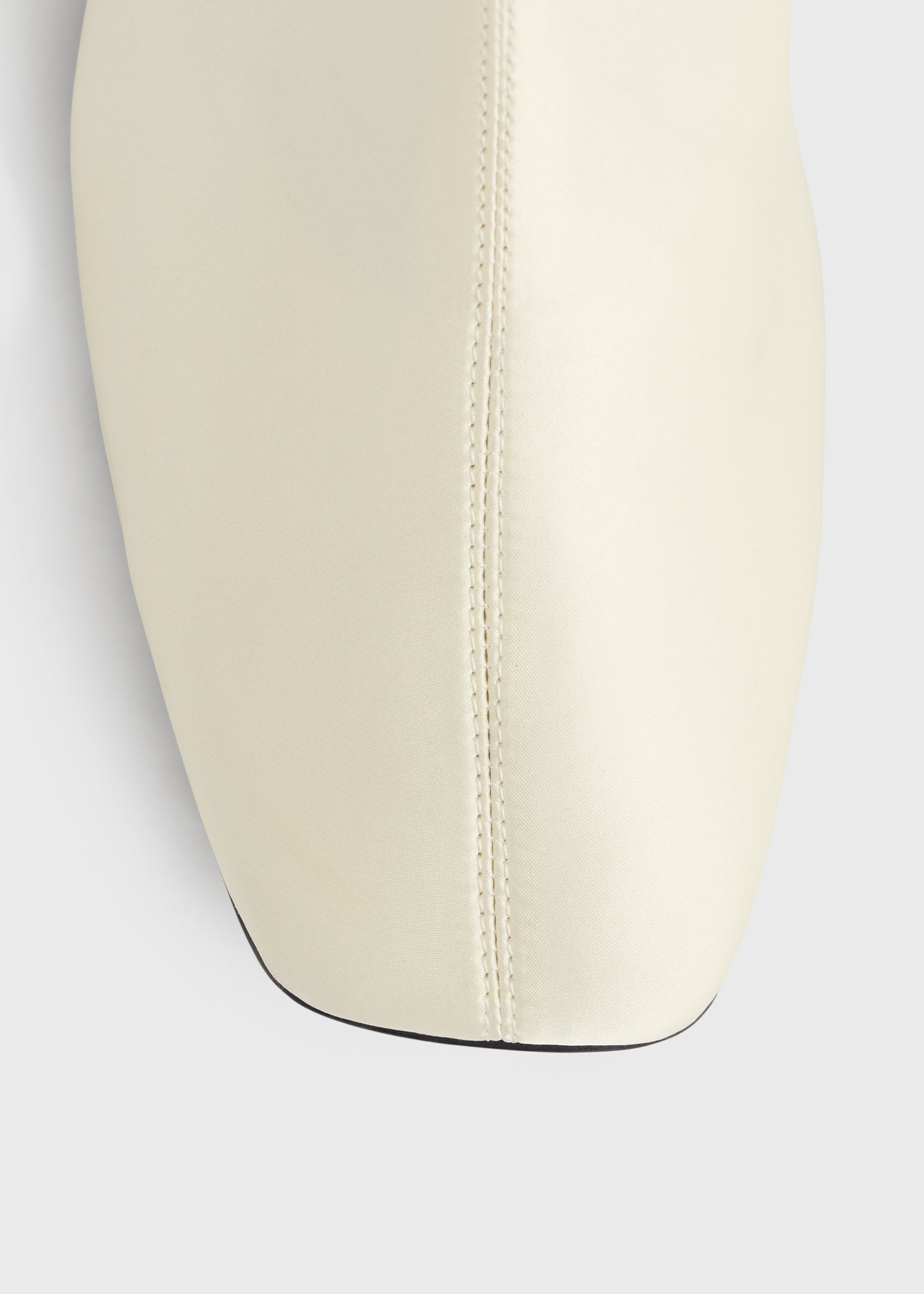 Satin knee-high boots milk - 6