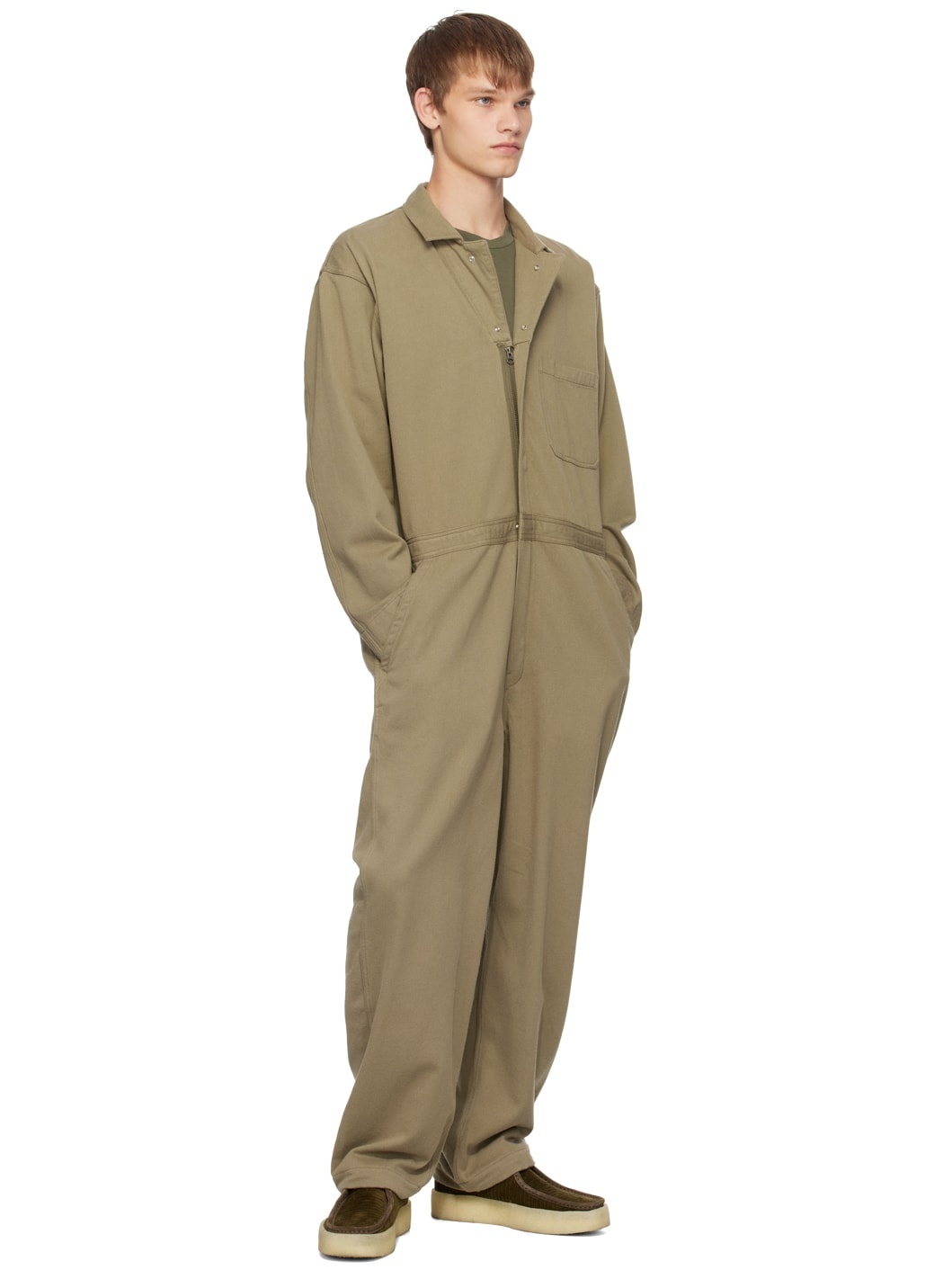 Beige All-In-One Jumpsuit - 4