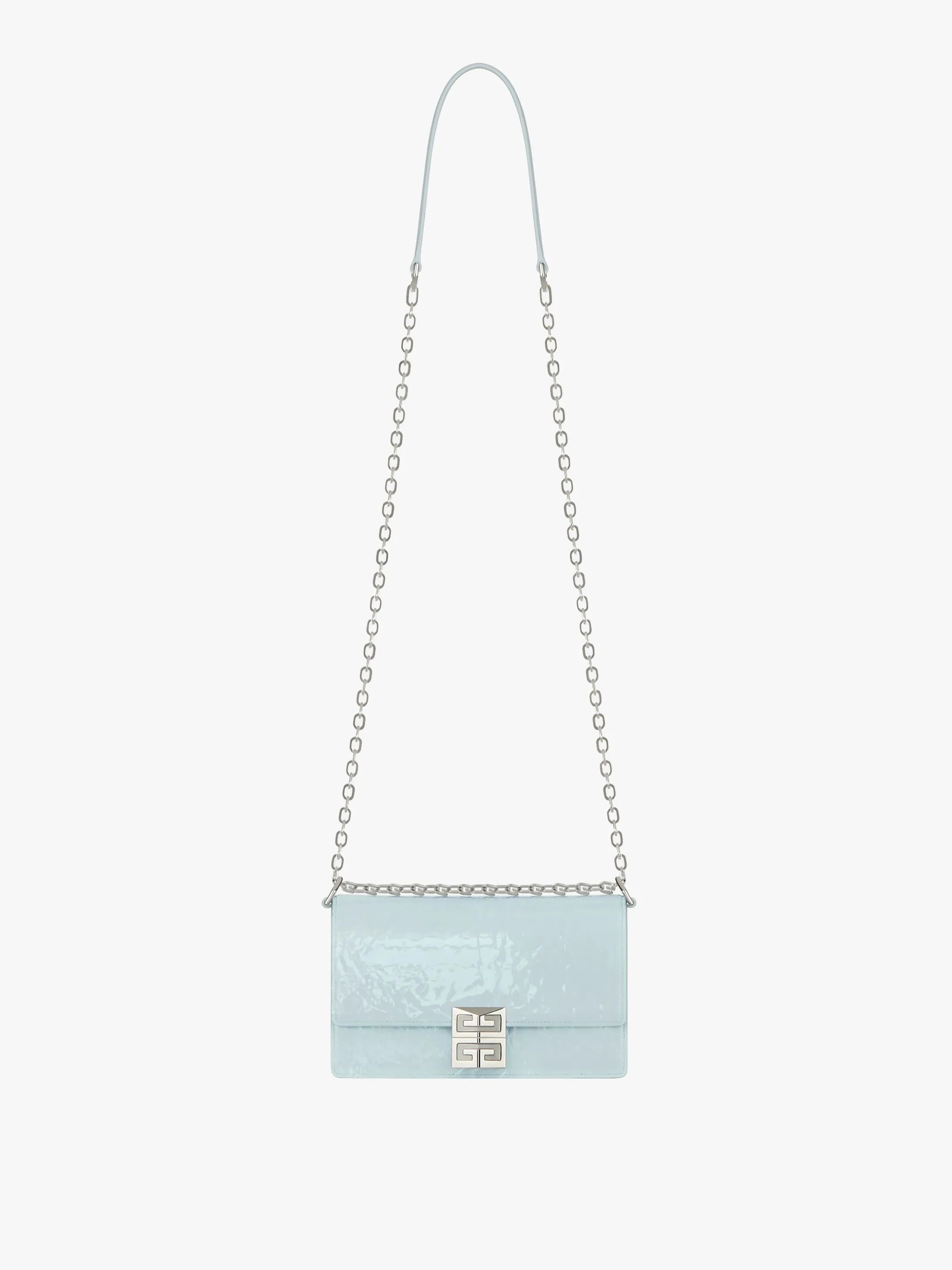 SMALL 4G BAG IN SHINNY TEXTURED LEATHER WITH CHAIN - 1