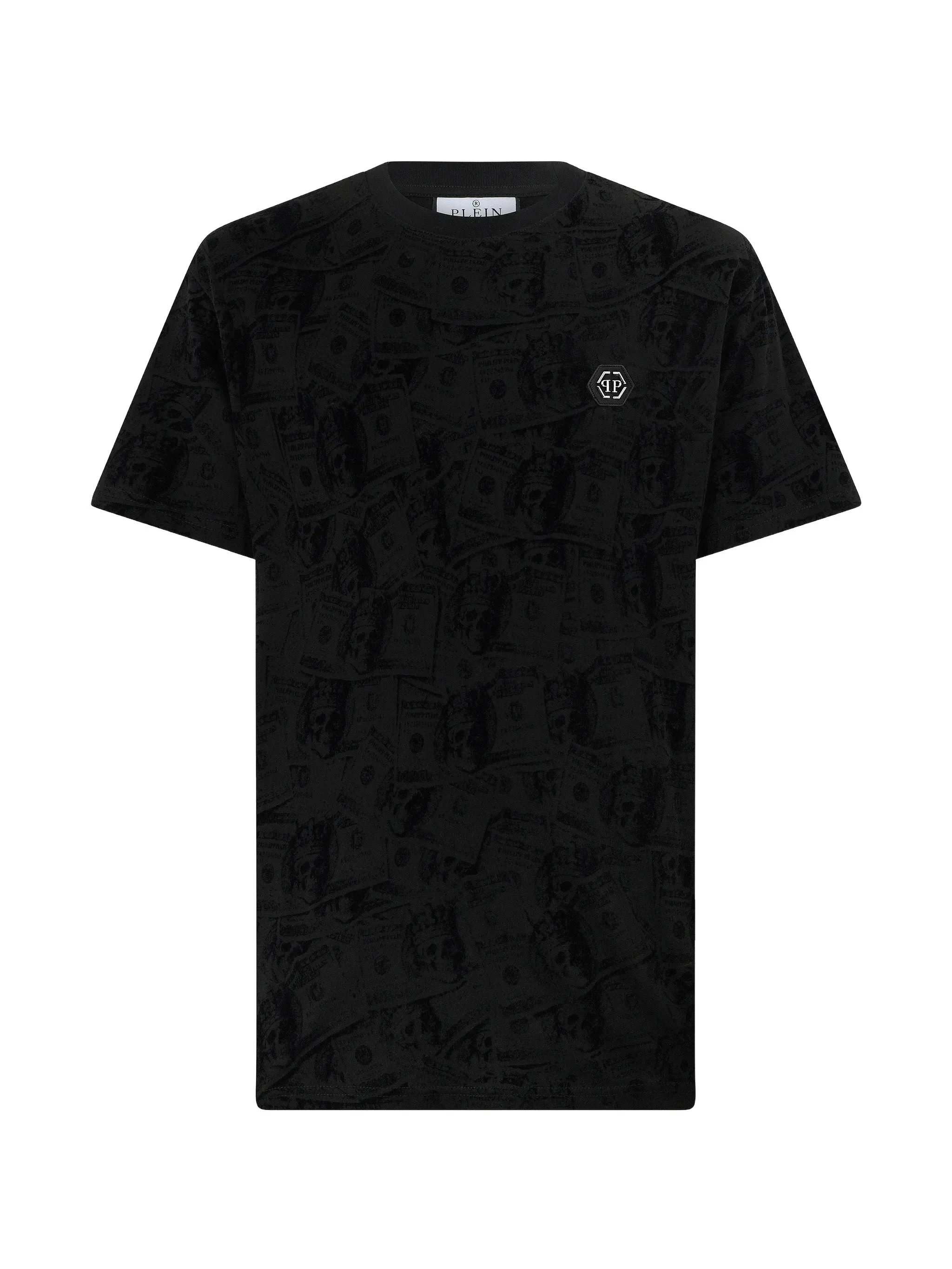 Philipp Plein Dollar-print Logo-plaque T-shirt - 1