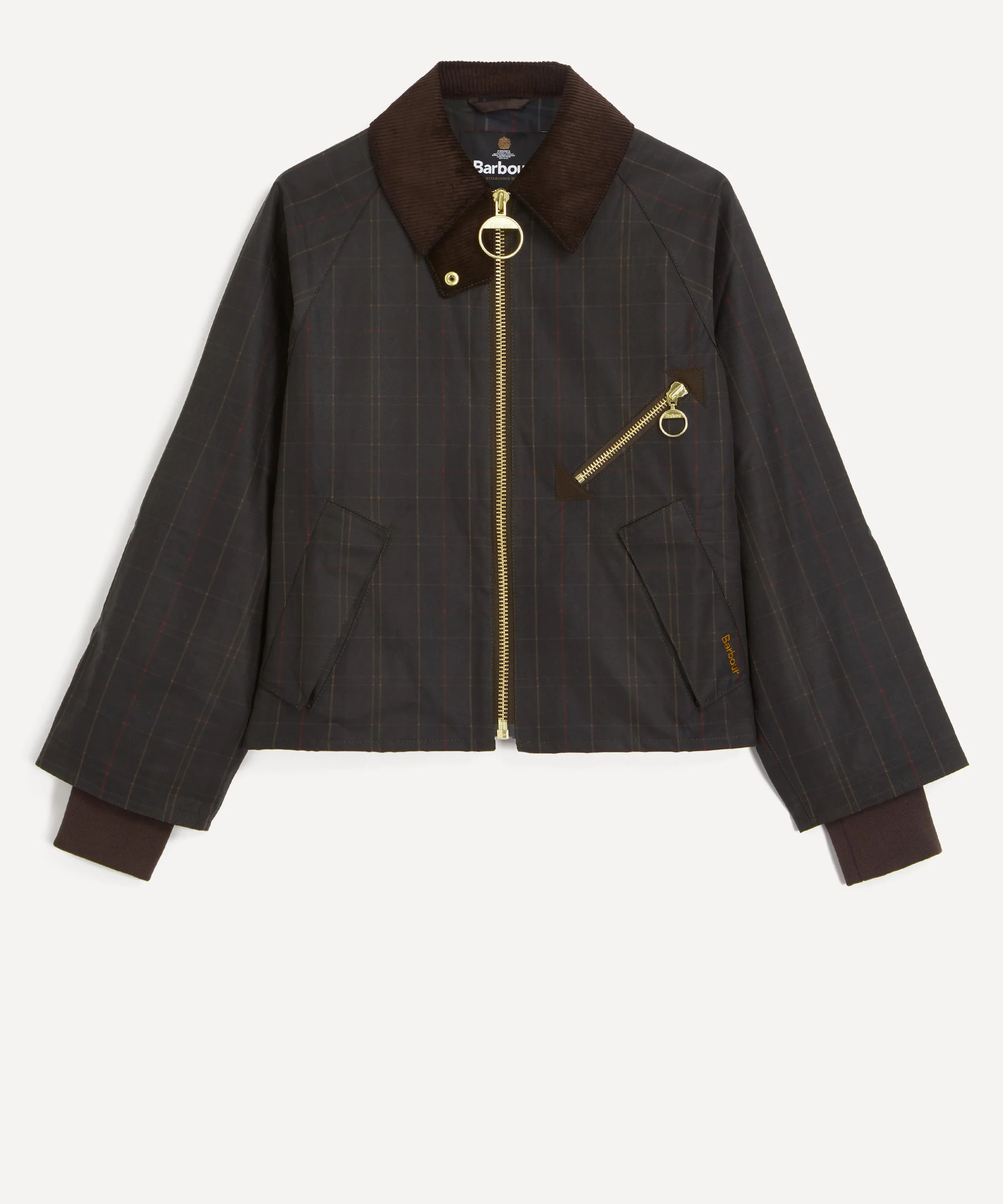 Arlene Checked Waxed Jacket - 1