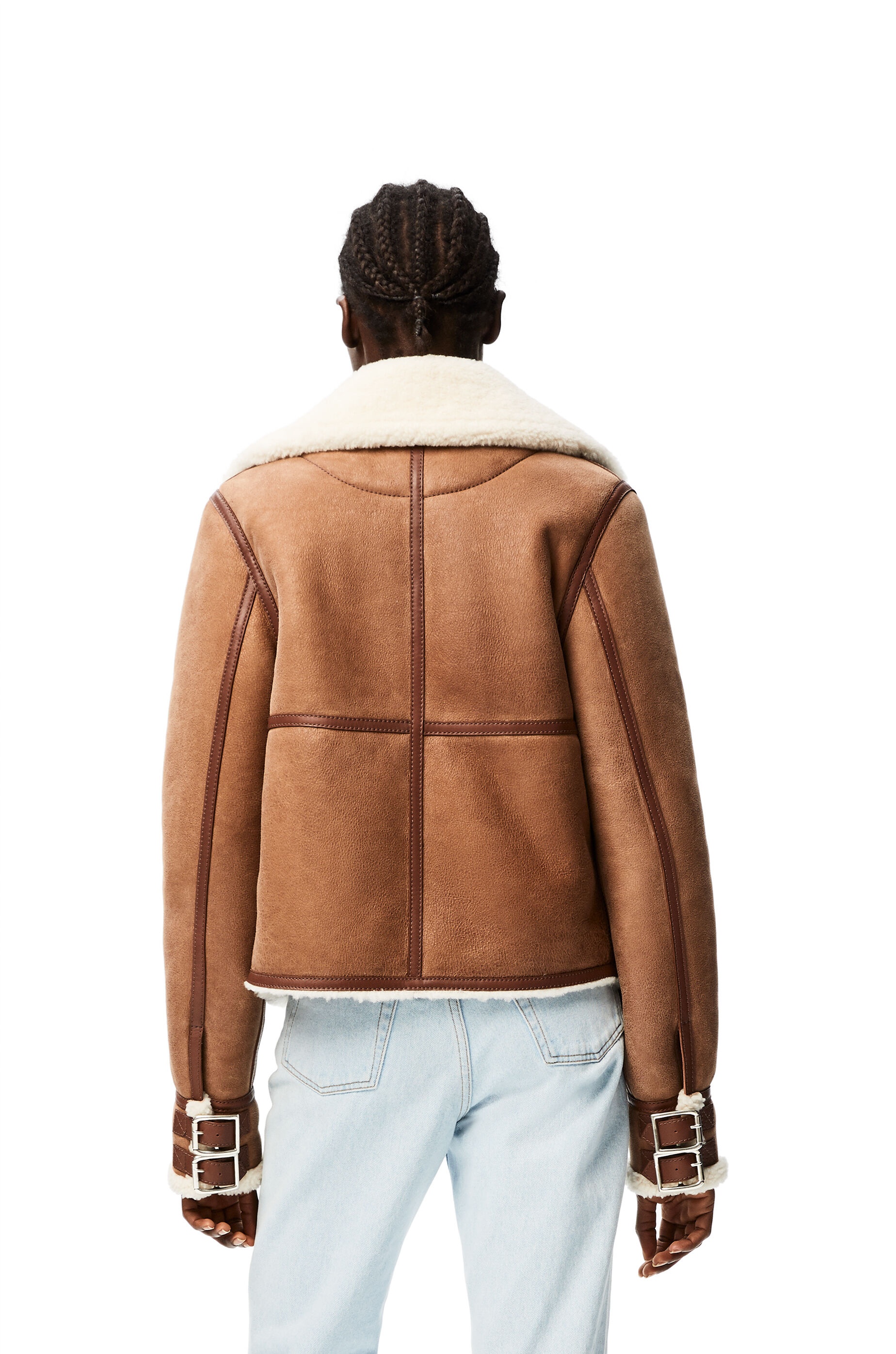 Aviator jacket in shearling - 4