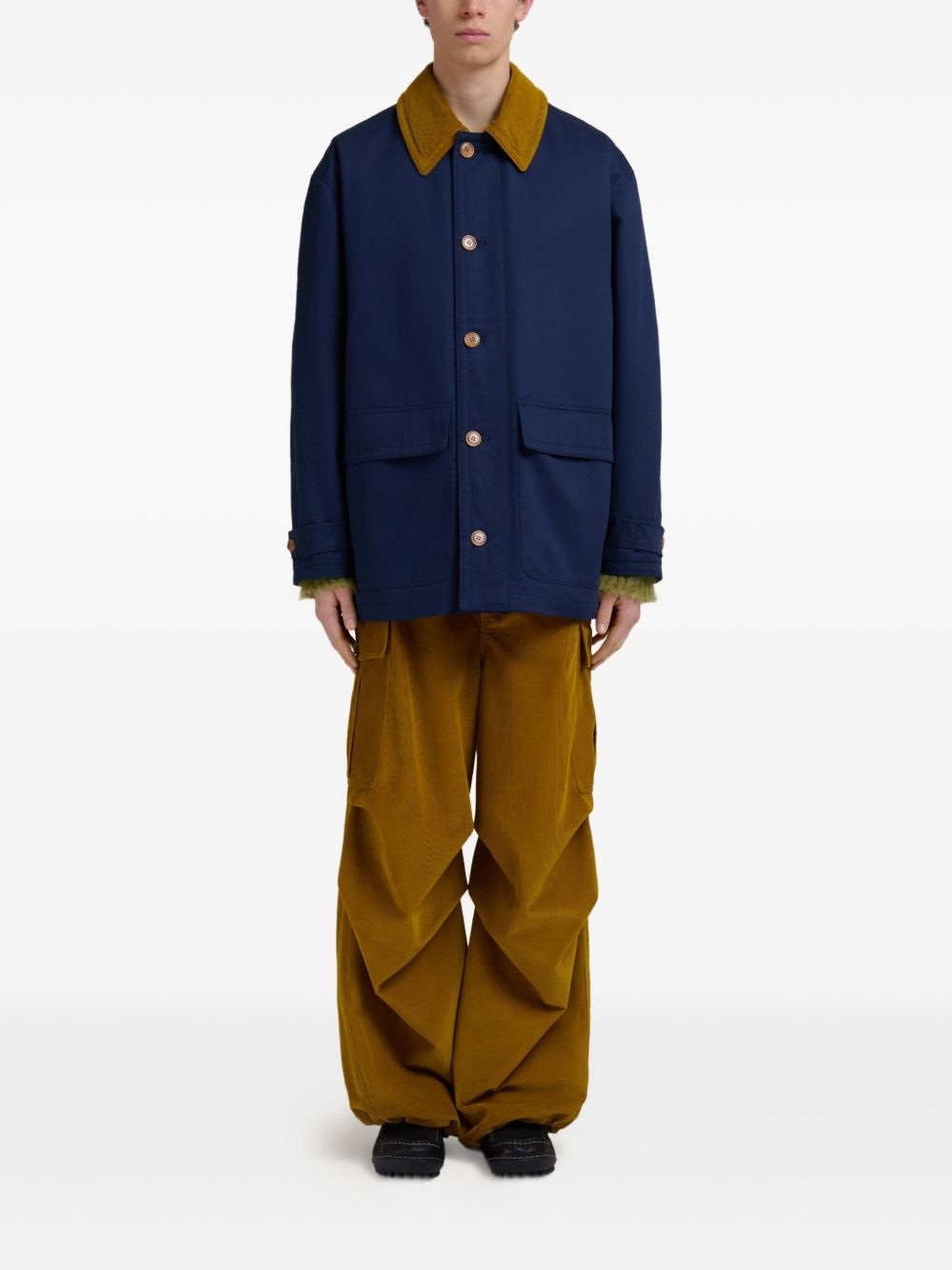 button-up coat - 2
