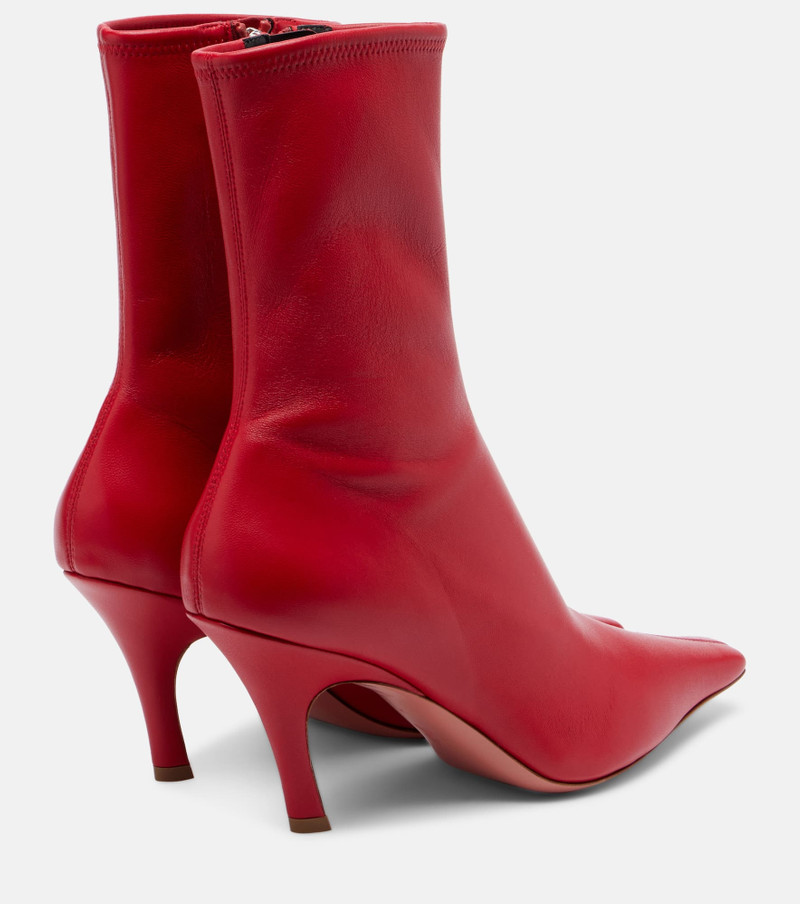 Amina Muaddi Jamie 80 leather ankle boots outlook