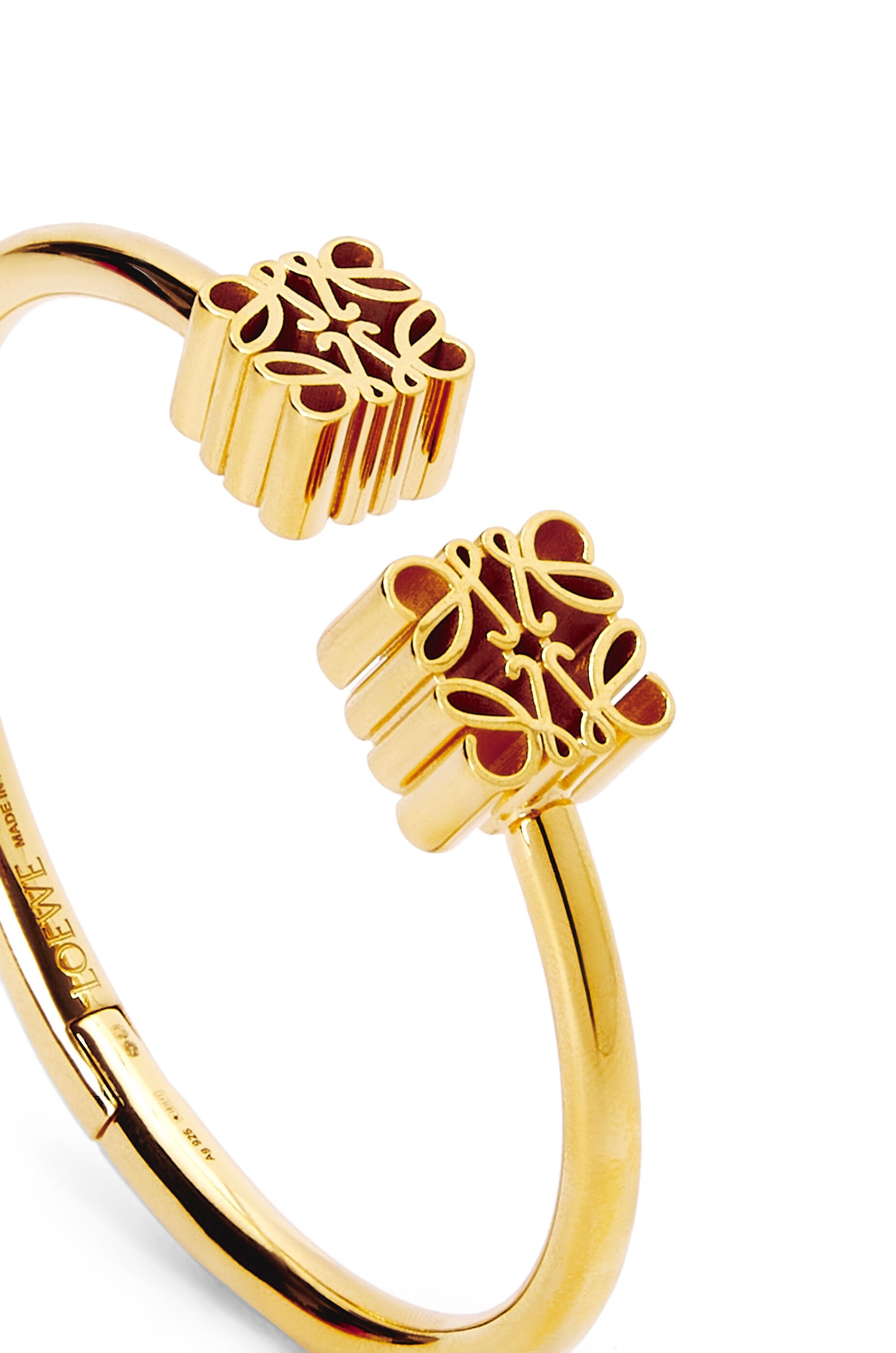 Anagram cuff in sterling silver - 5