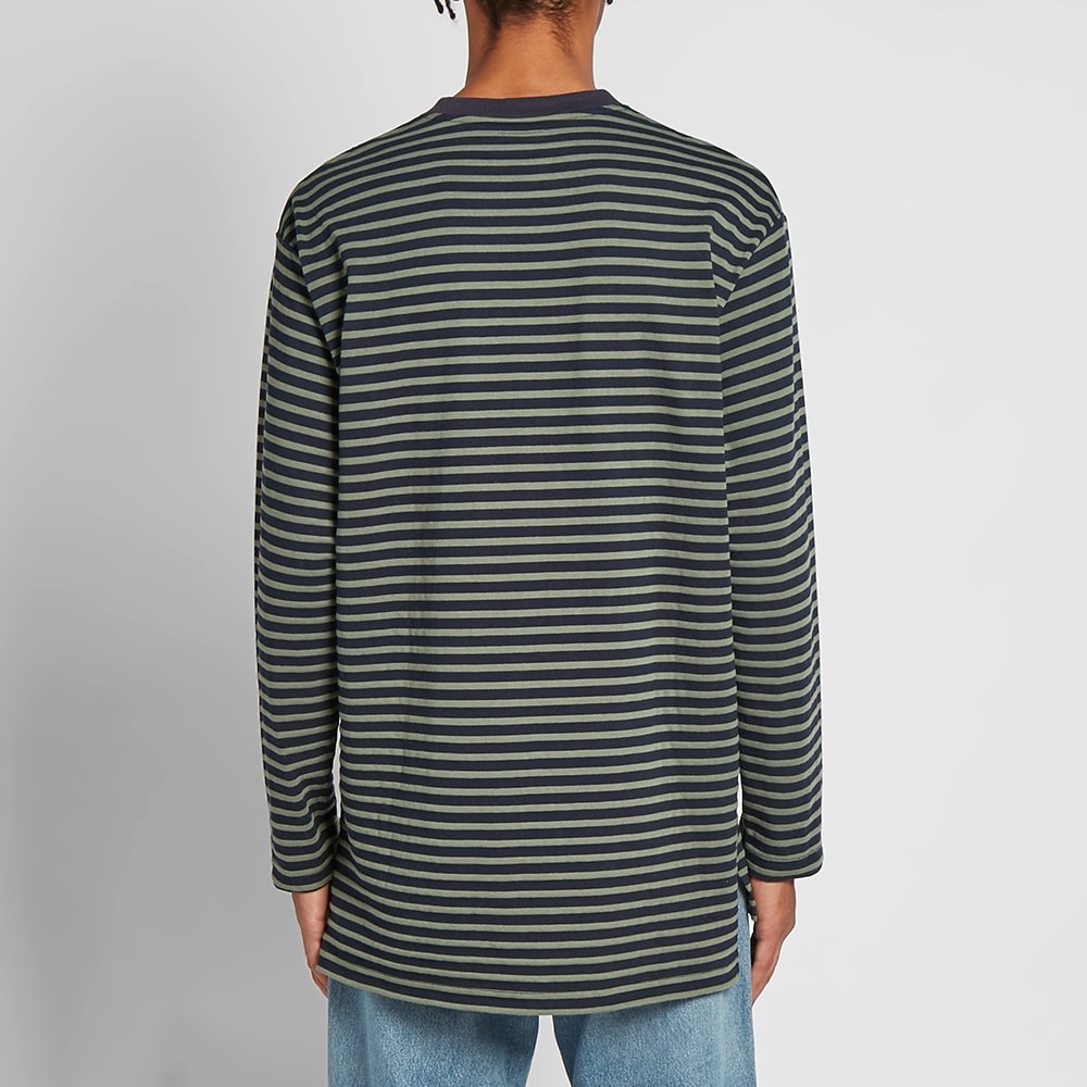 Engineered Garments Long Sleeve Stripe Tee - 4