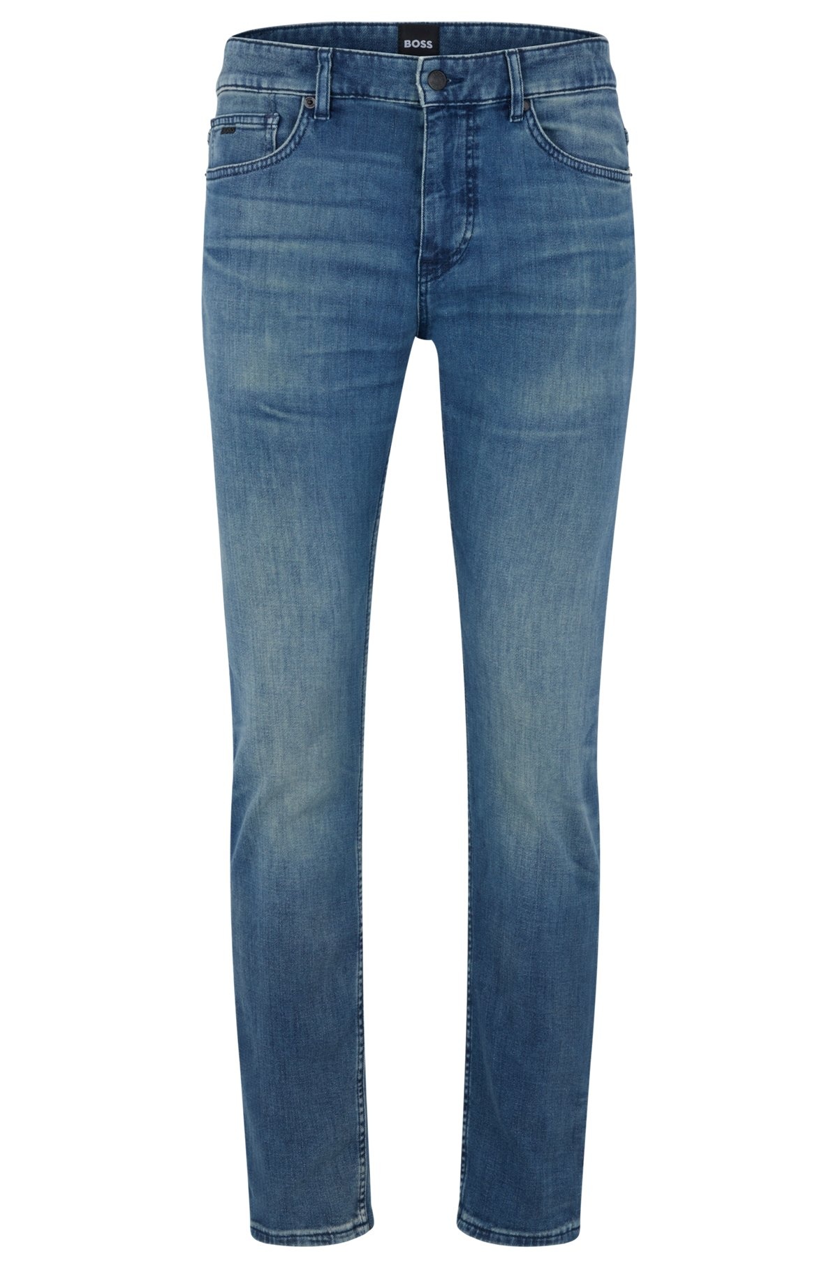 SLIM-FIT JEANS IN SUPER-SOFT BLUE DENIM - 1