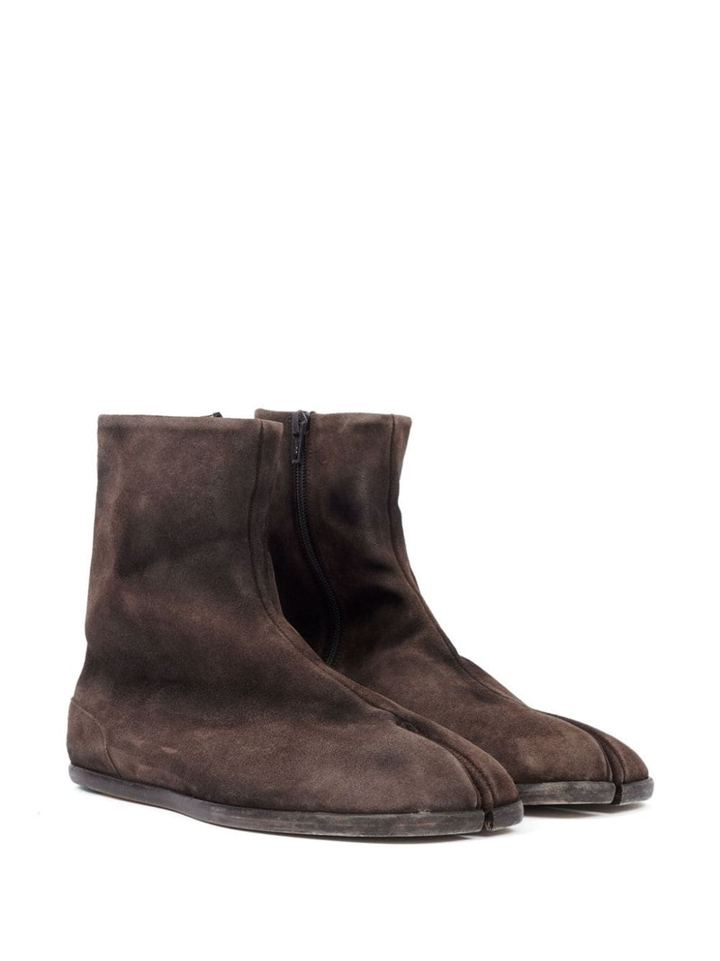 Maison Margiela Tabi flat suede boots outlook