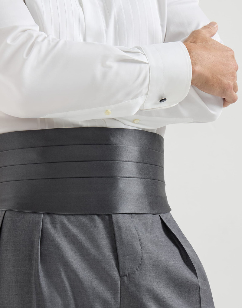 Silk and cotton satin cummerbund 3