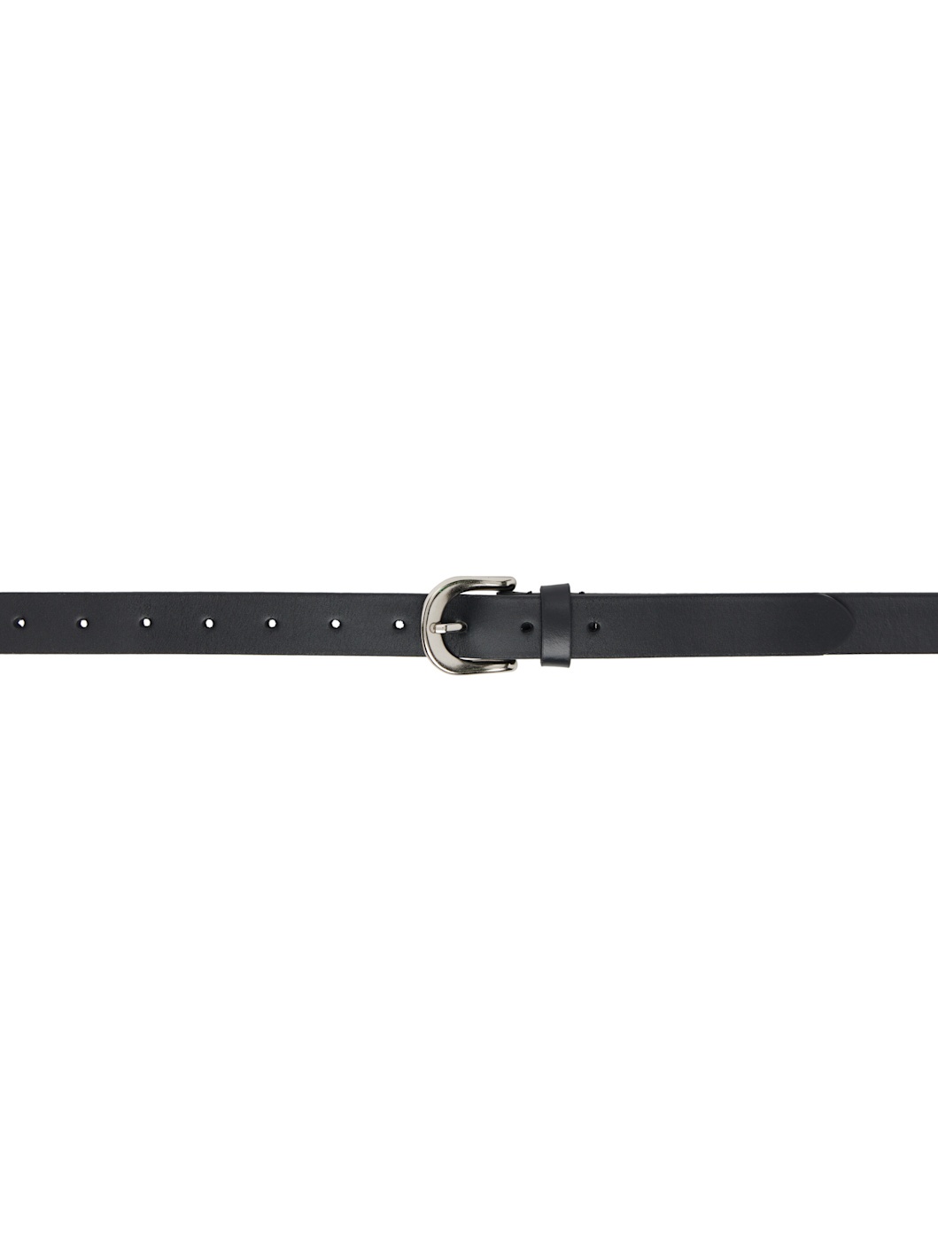 Black D-Buckle Classic Belt - 1