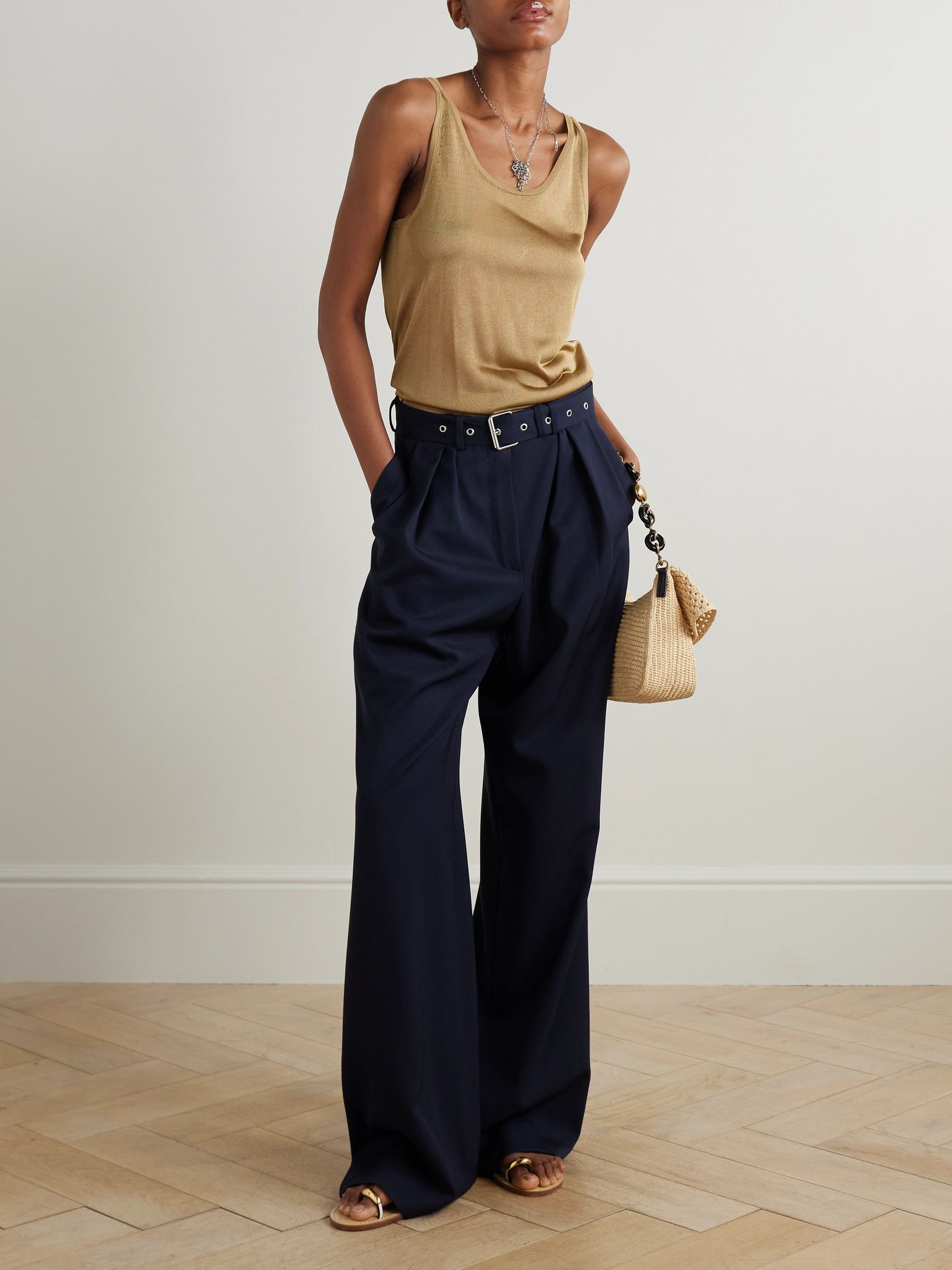 Nardo knitted tank Gold - 2
