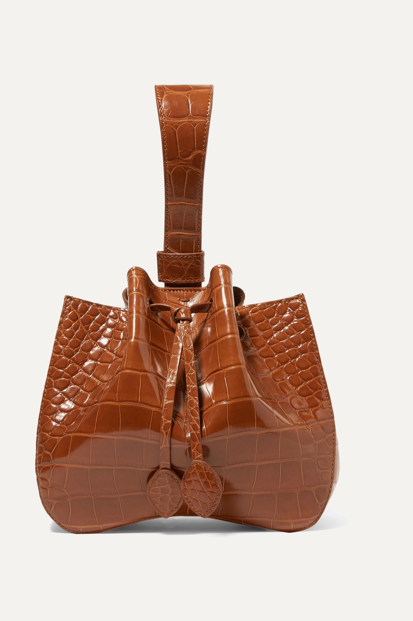 Rose Marie alligator bucket bag - 1