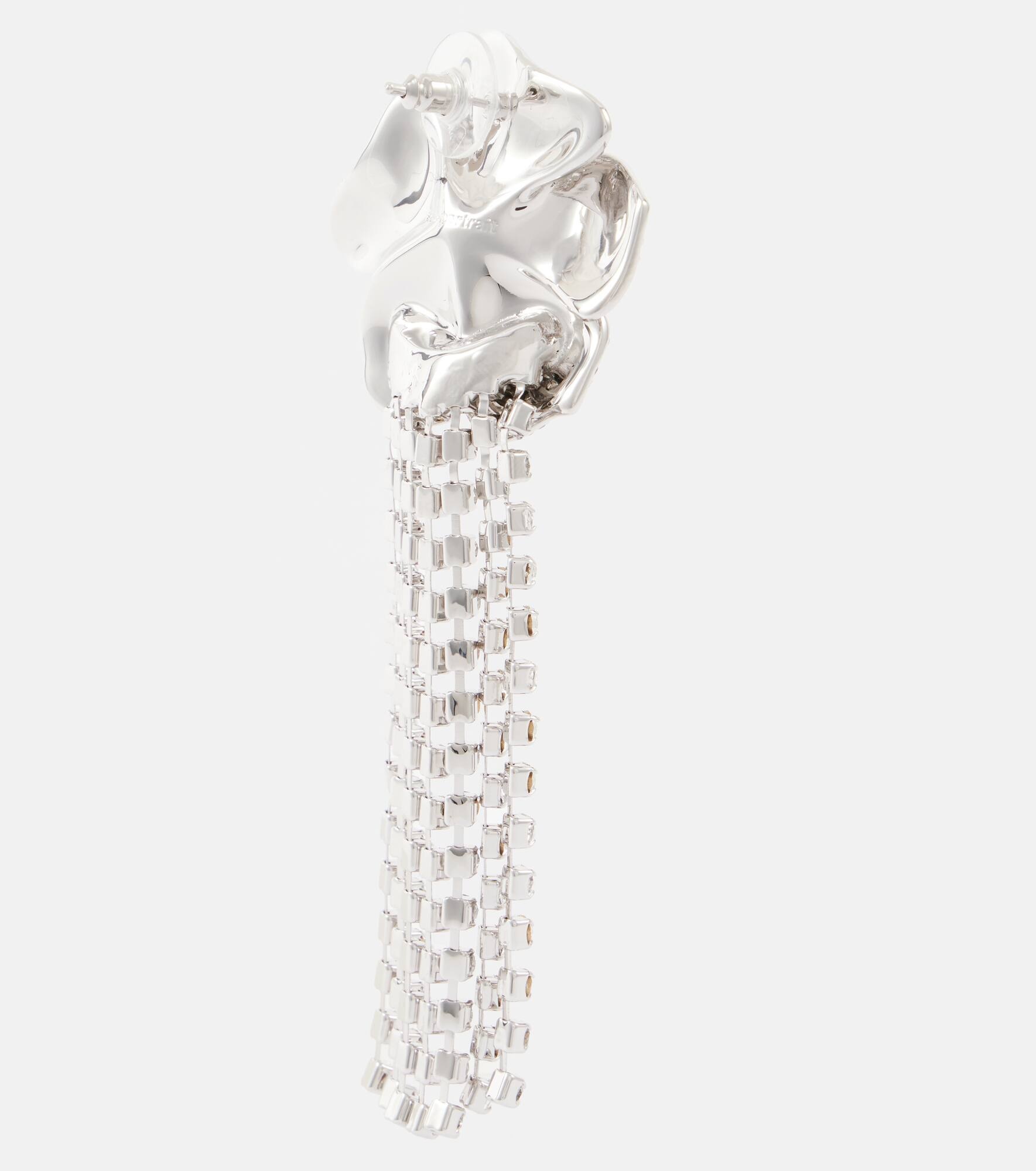 Crystal-embellished drop earrings - 5