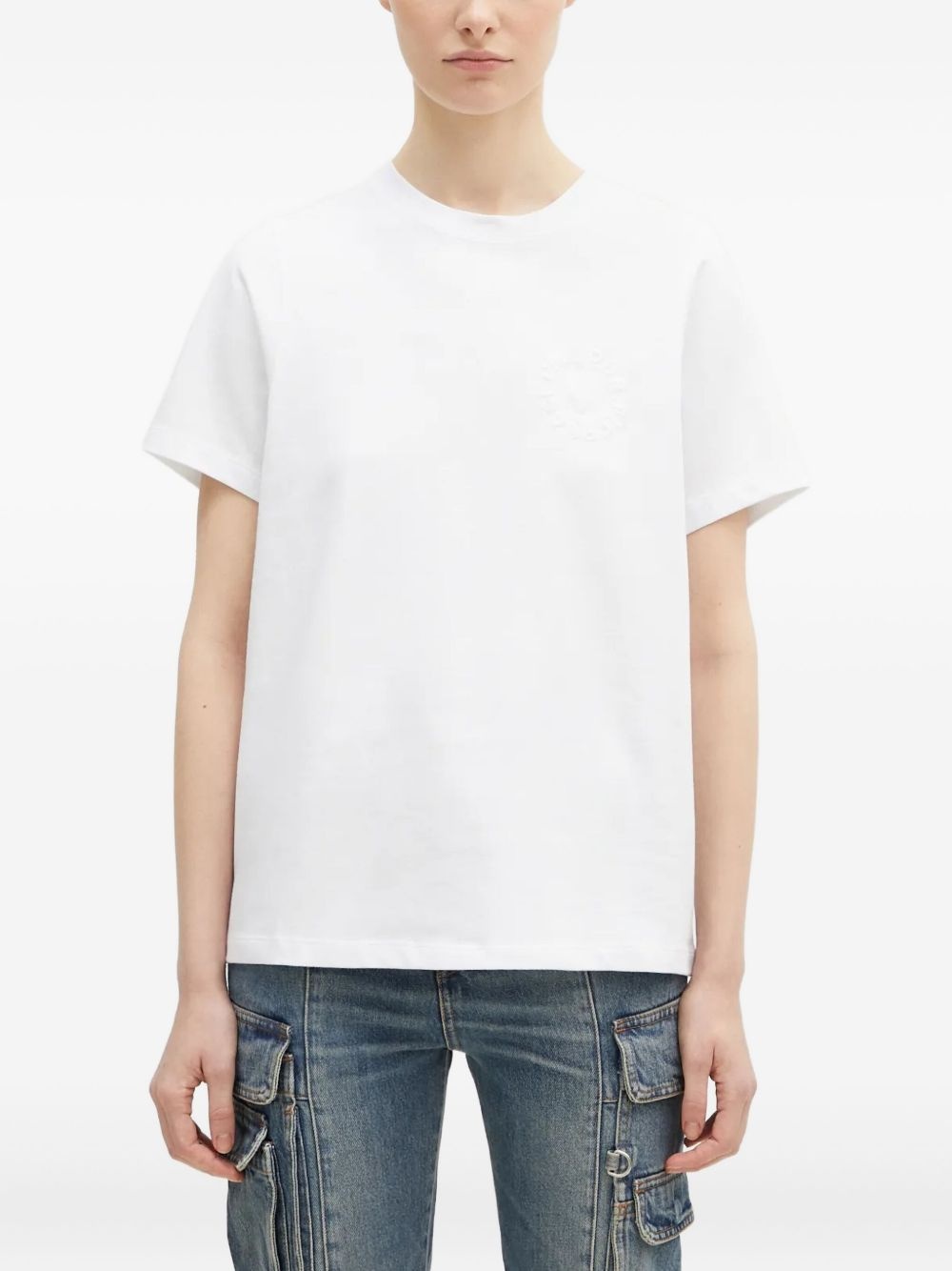 embossed logo T-shirt - 2