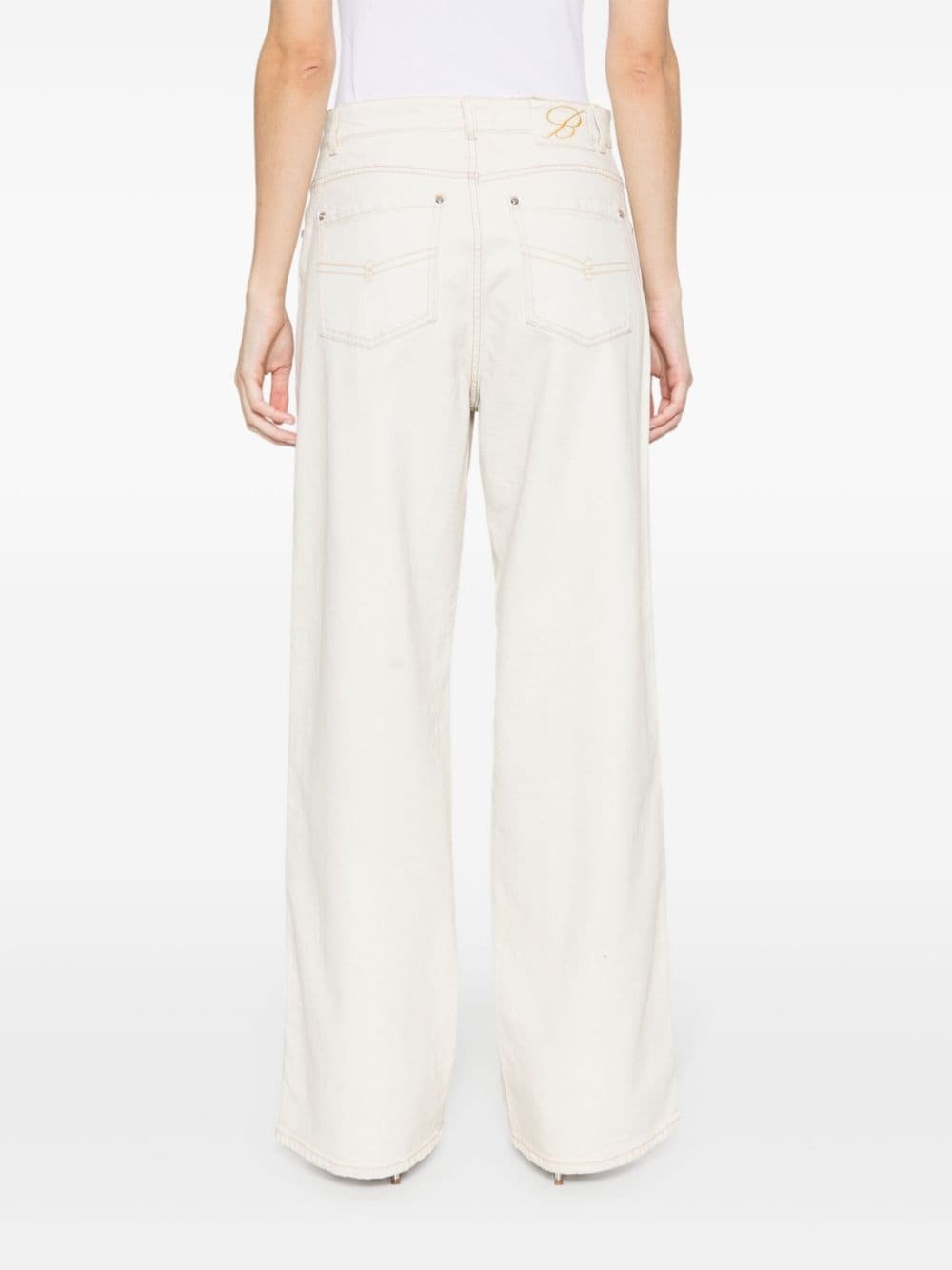 bleach-wash boyfriend jeans - 4