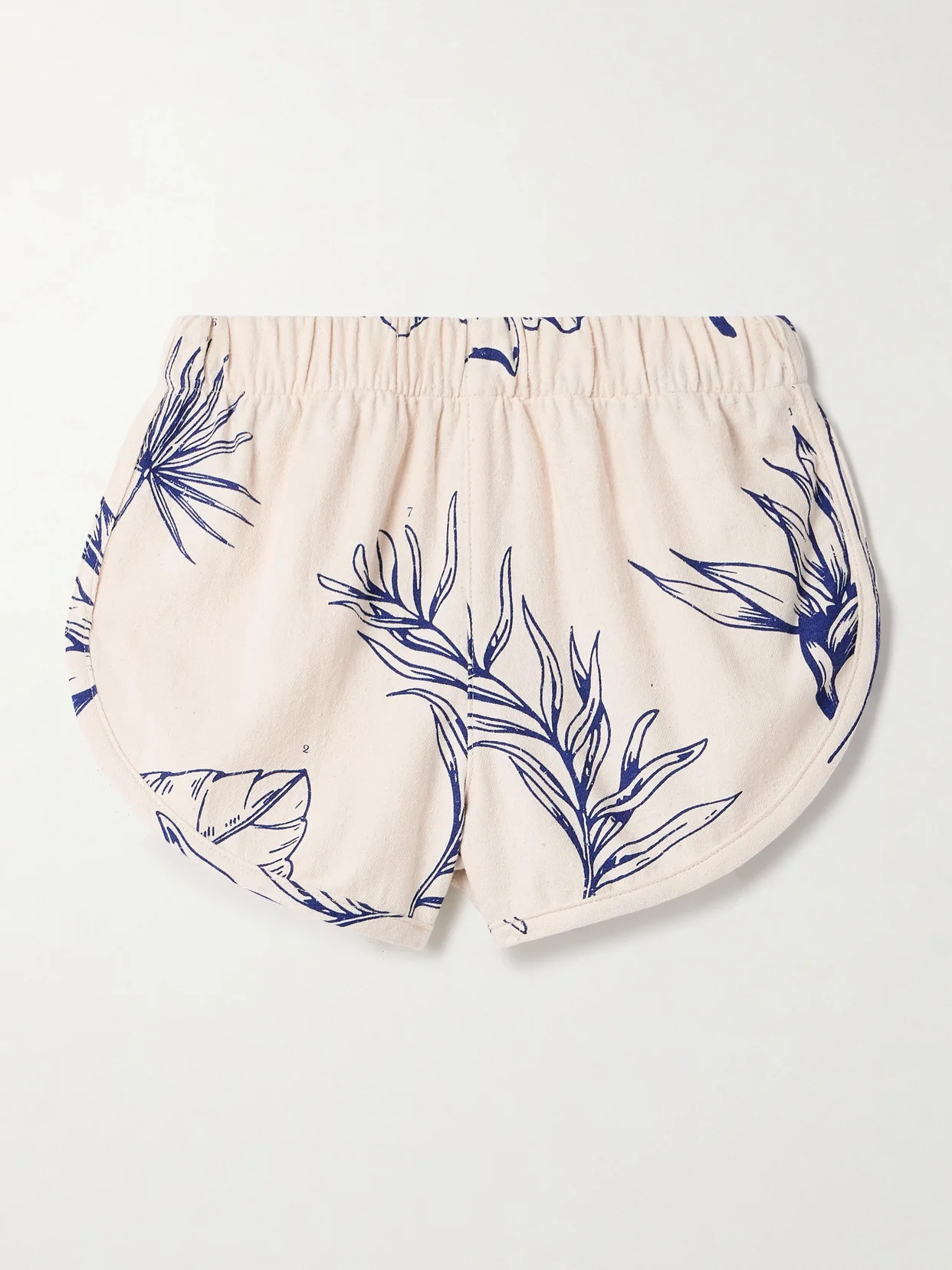 Printed Cotton And Silk-blend Shorts - 1