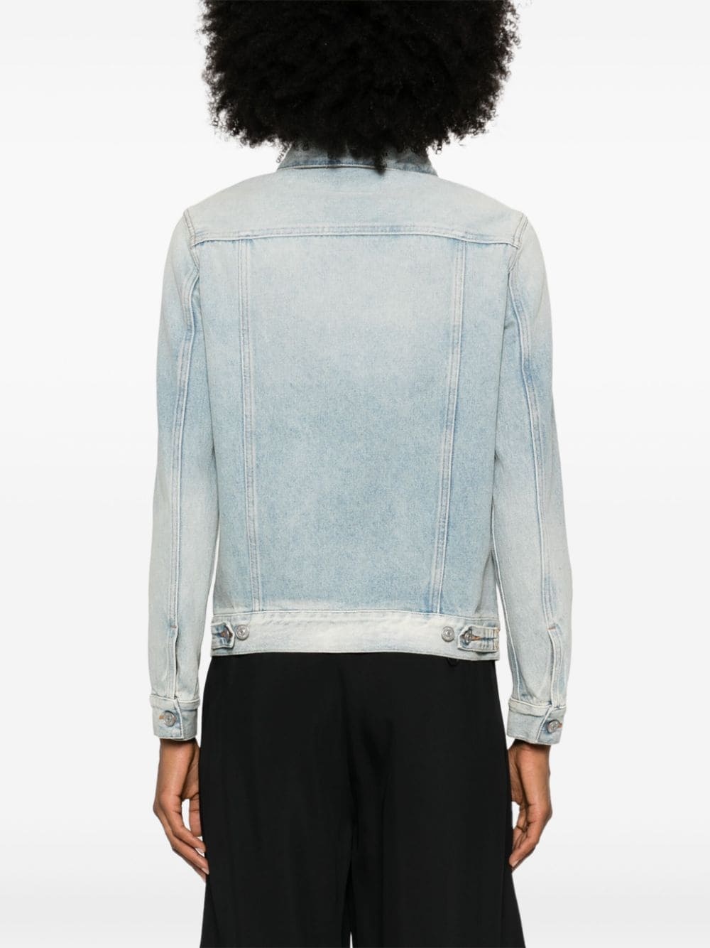 distressed  denim jacket - 4