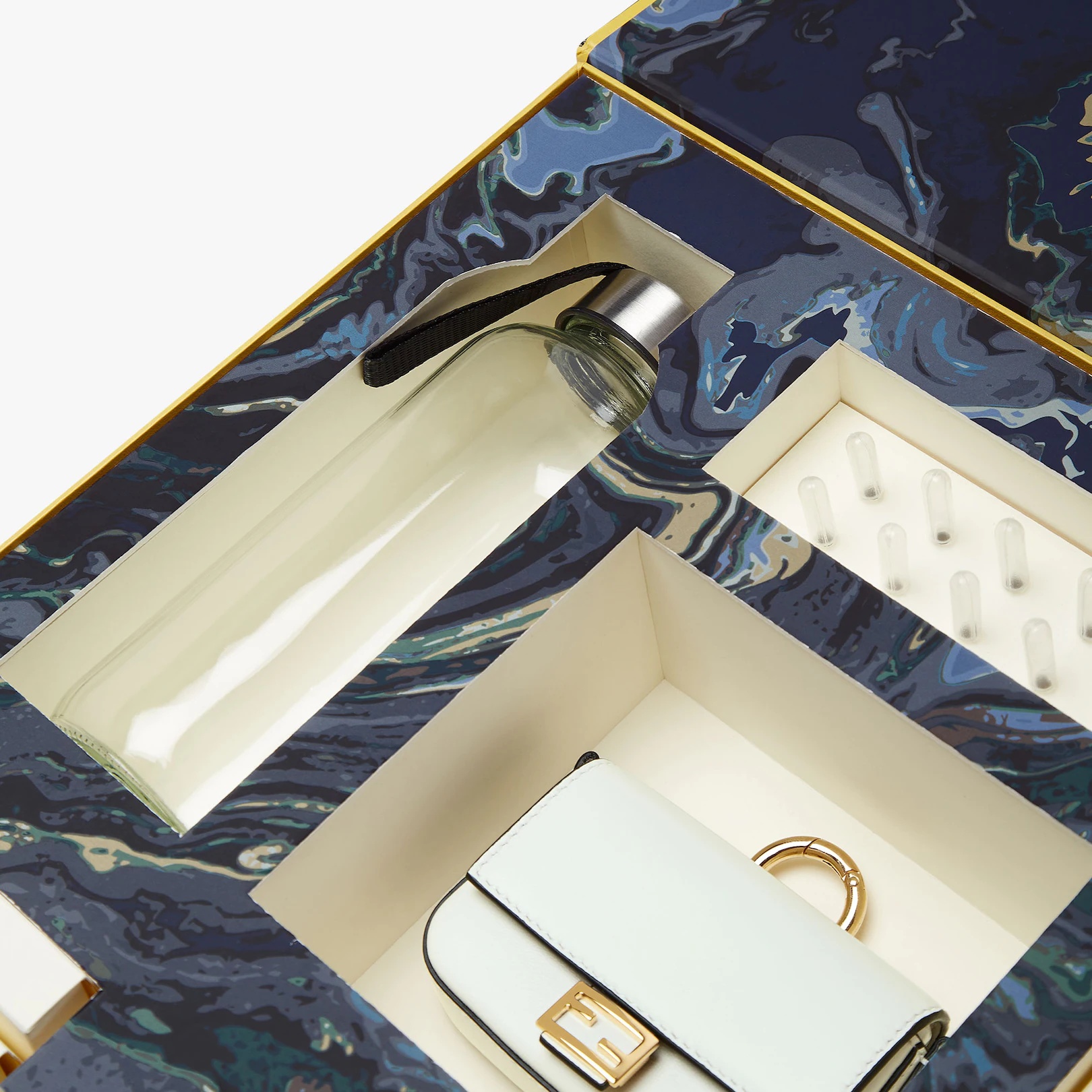 Leather charm with Fendi marbling kit - 6