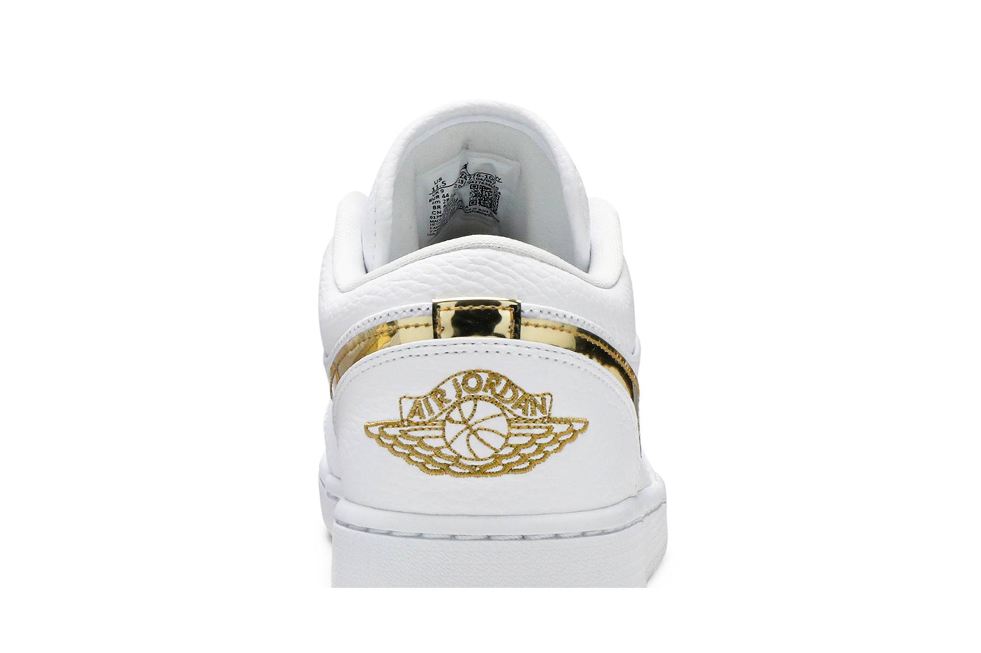 Wmns Air Jordan 1 Retro Low 'White Metallic Gold' - 7