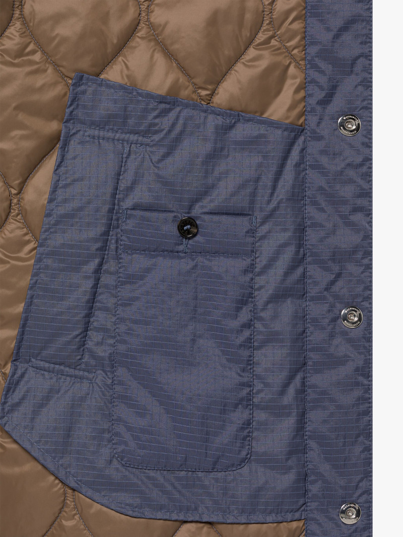 TEEMING NAVY NYLON QUILTED COACH JACKET 6