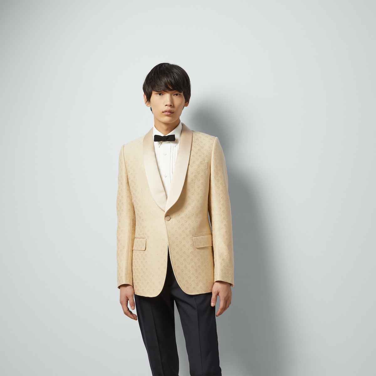 Horsebit wool silk jacquard jacket - 5