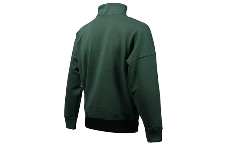 Vans Stitching Pullover Sweater Men Green VN0A4UROEEI - 3