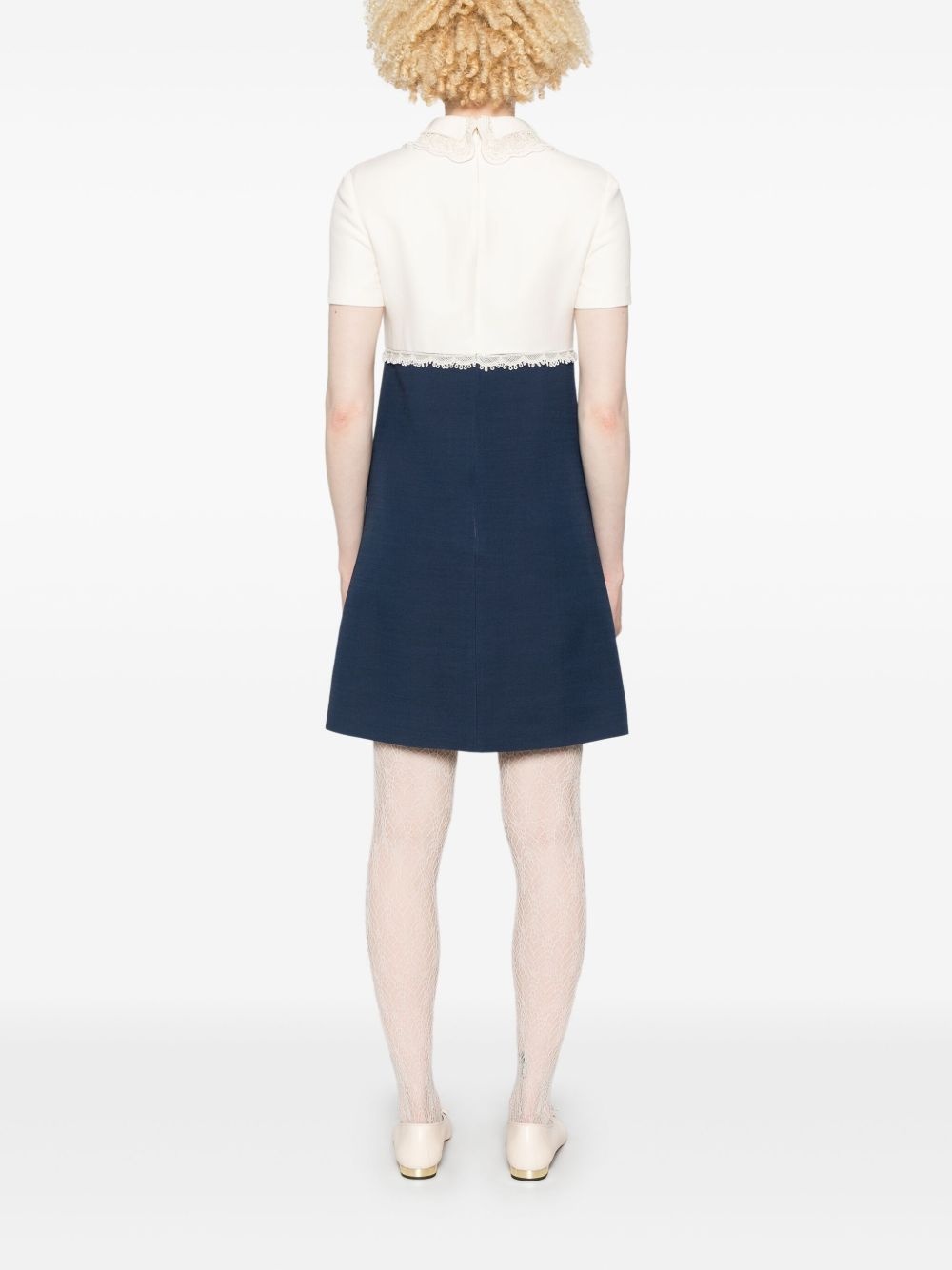 colourblock mini dress - 4