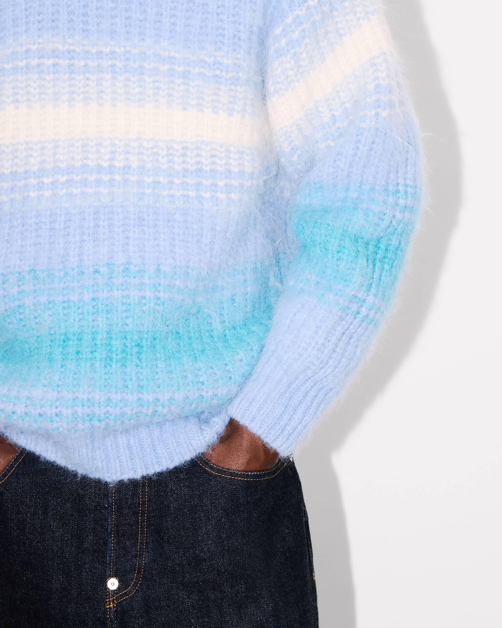 'KENZO Speed Stripe' jumper in mixed alpaca wool - 8