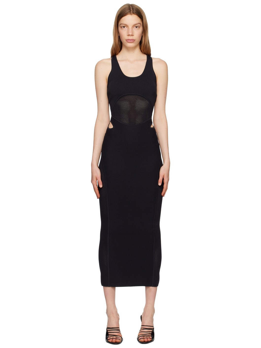 Black Sport Midi Dress - 1