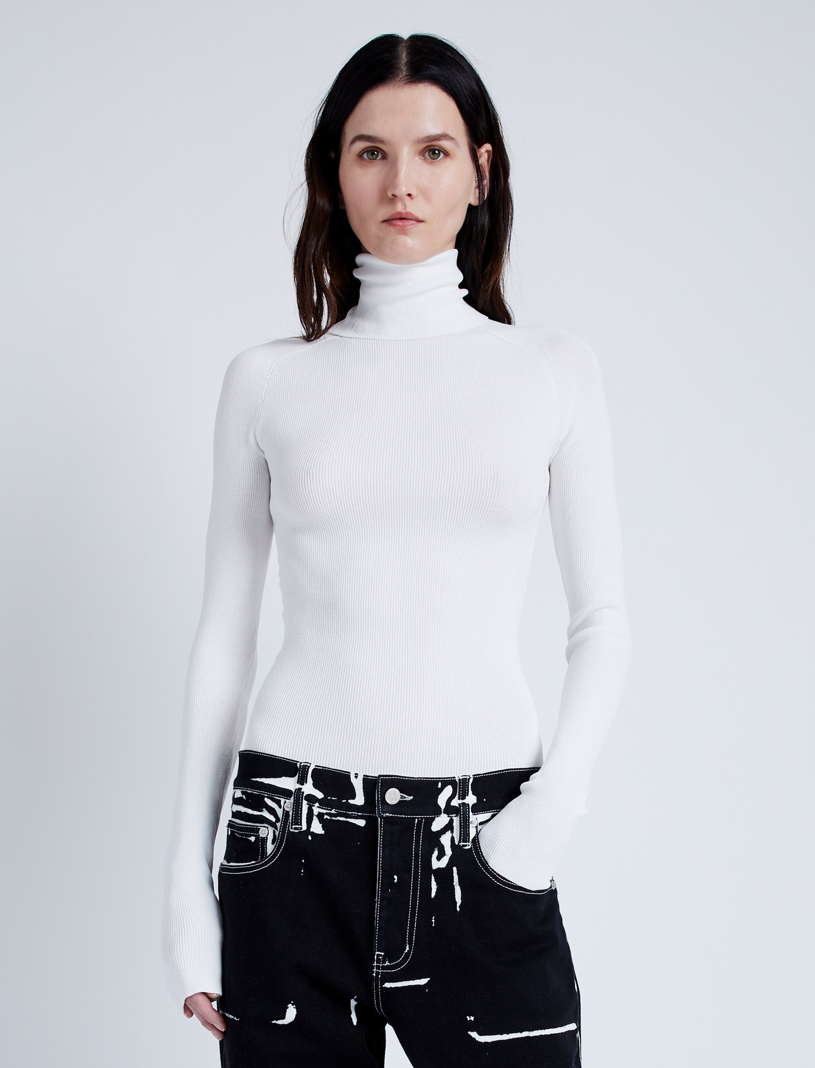 Fox Top In Matte Viscose Rib - 2