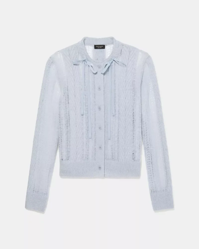 Pointelle Cardigan - 1