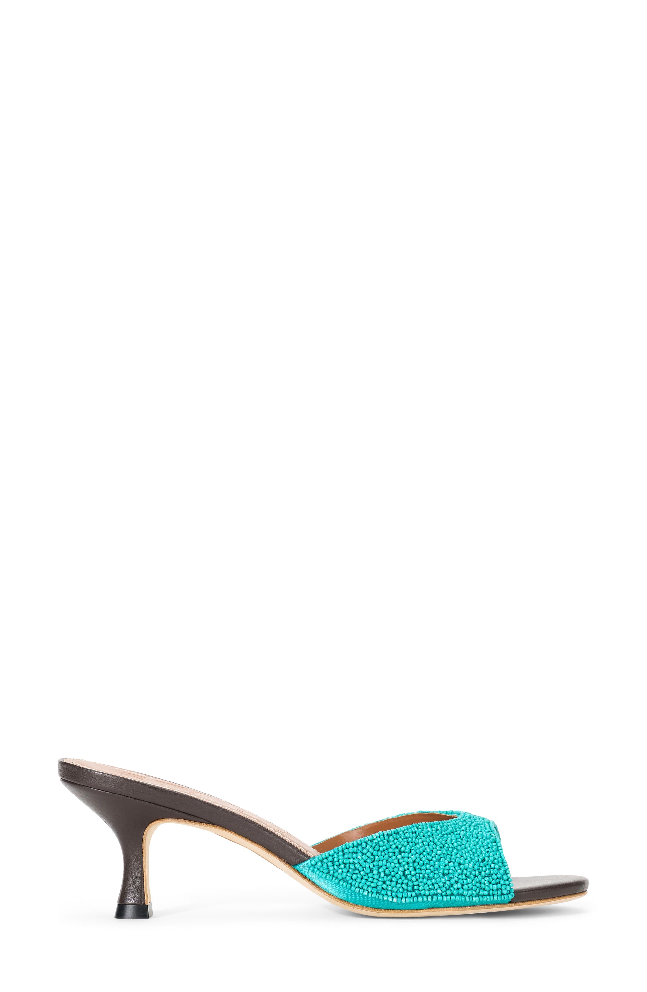 STAUD Brigitte Slide Sandal in Teal at Nordstrom - 3