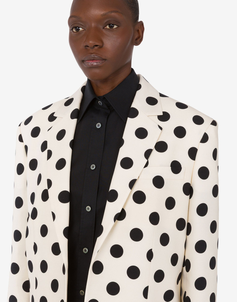 POLKA DOTS PRINTED WOOL JACKET 3