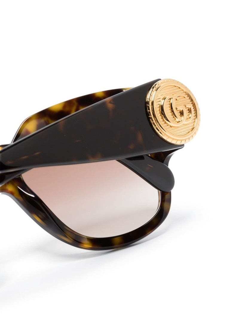 logo-plaque round-frame sunglasses 3