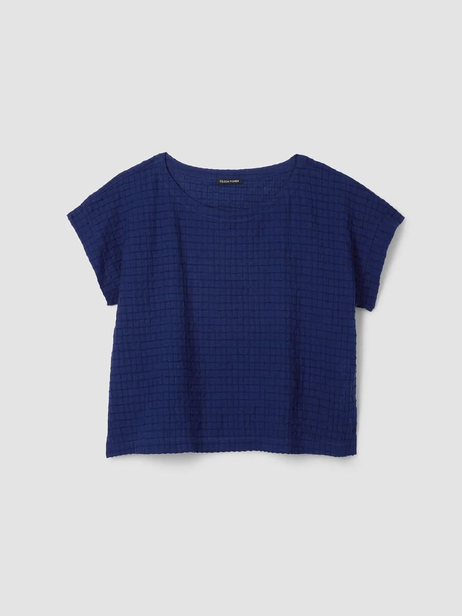 Organic Cotton Voile Box Square Top - 1