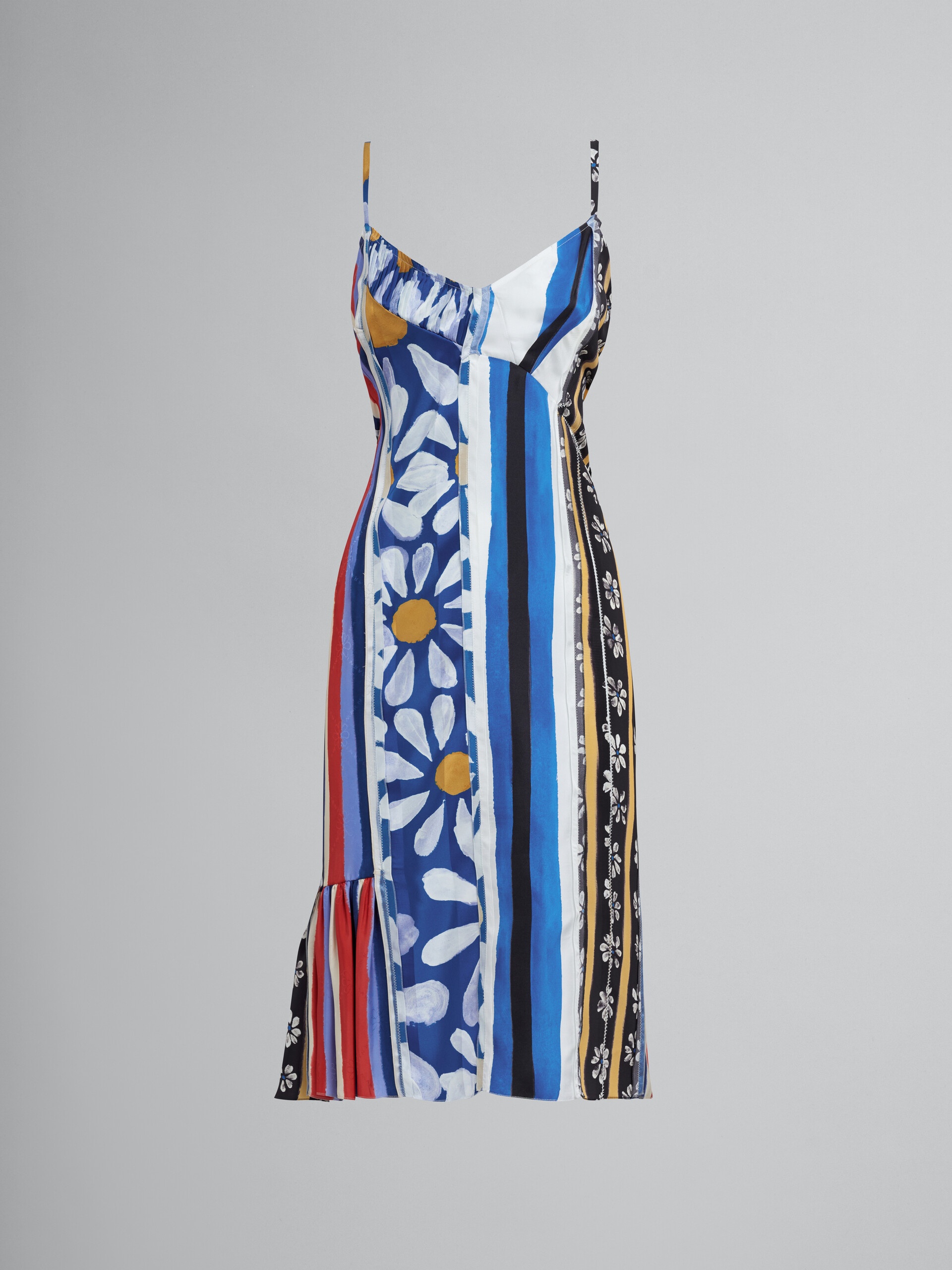 HORIZONS PRINT JACQUARD VISCOSE DRESS - 1