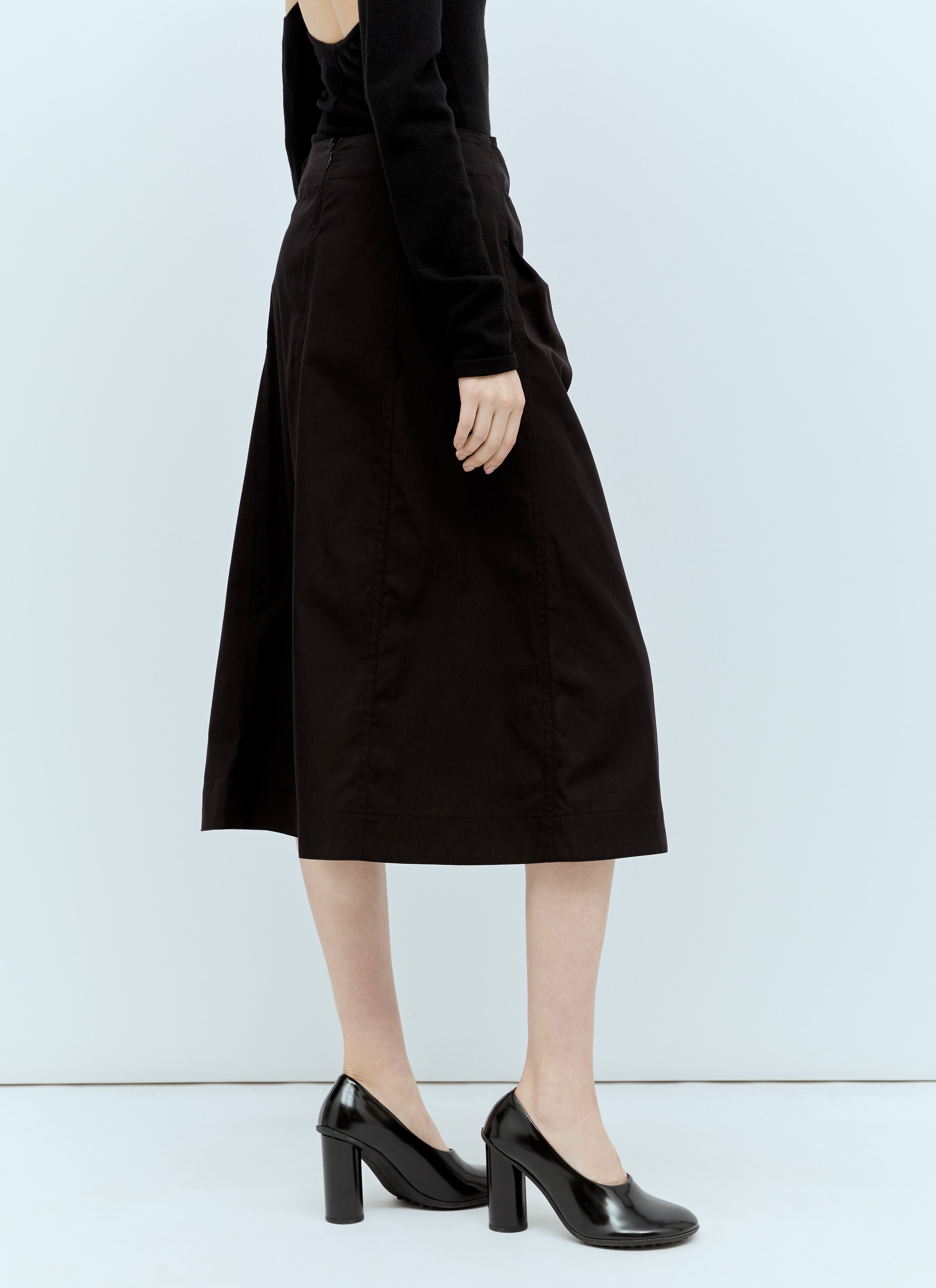 Knotted Midi Skirt - 3