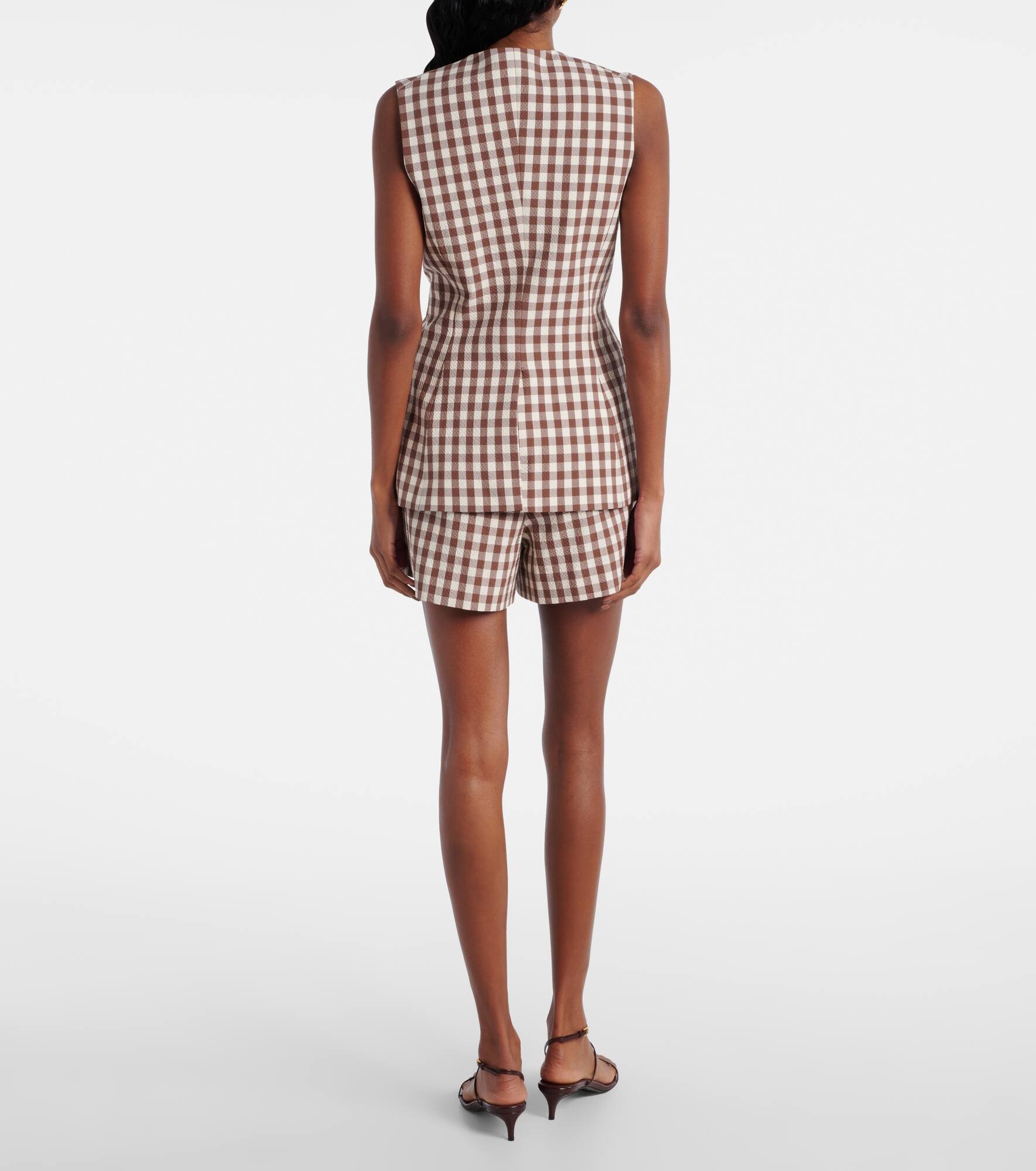Lois gingham seersucker top - 3