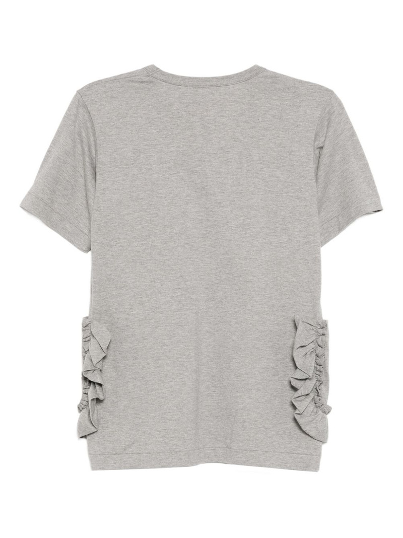 Comme des Garçons GIRL ruffled-pocket T-shirt outlook