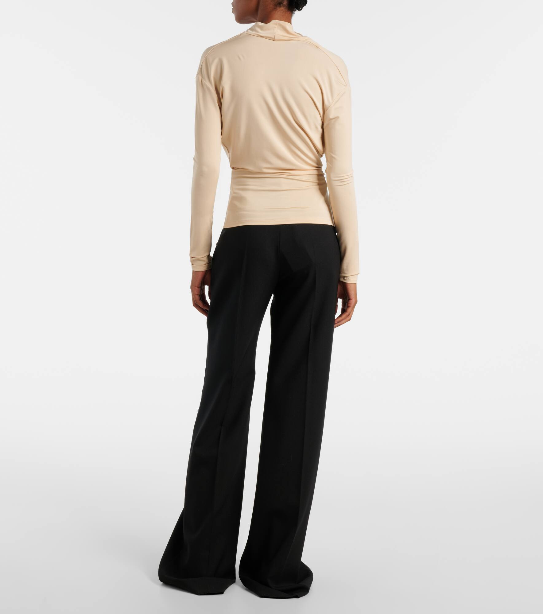 Fina draped jersey top - 3